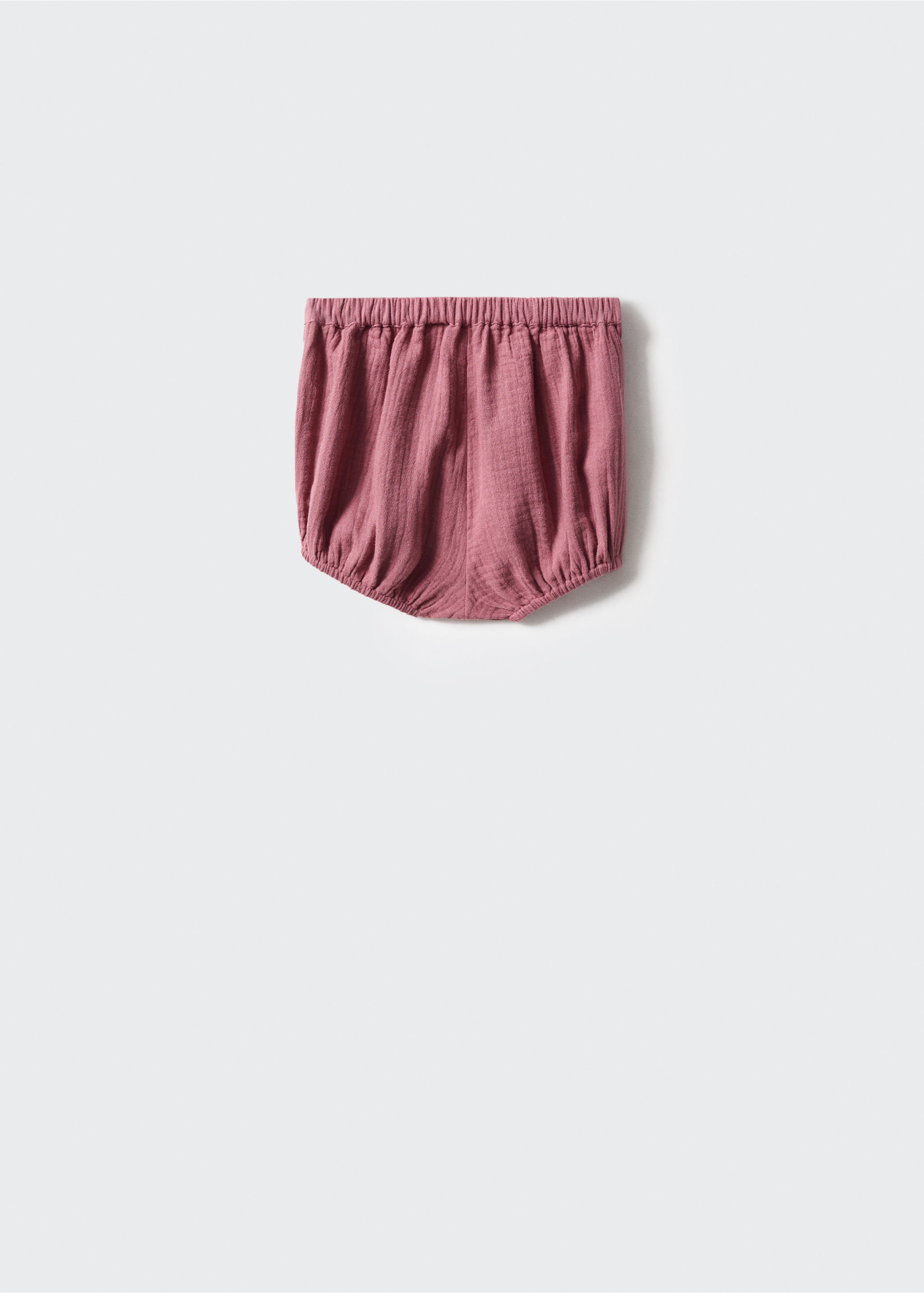 Cotton drawstring waist shorts - Reverse of the article