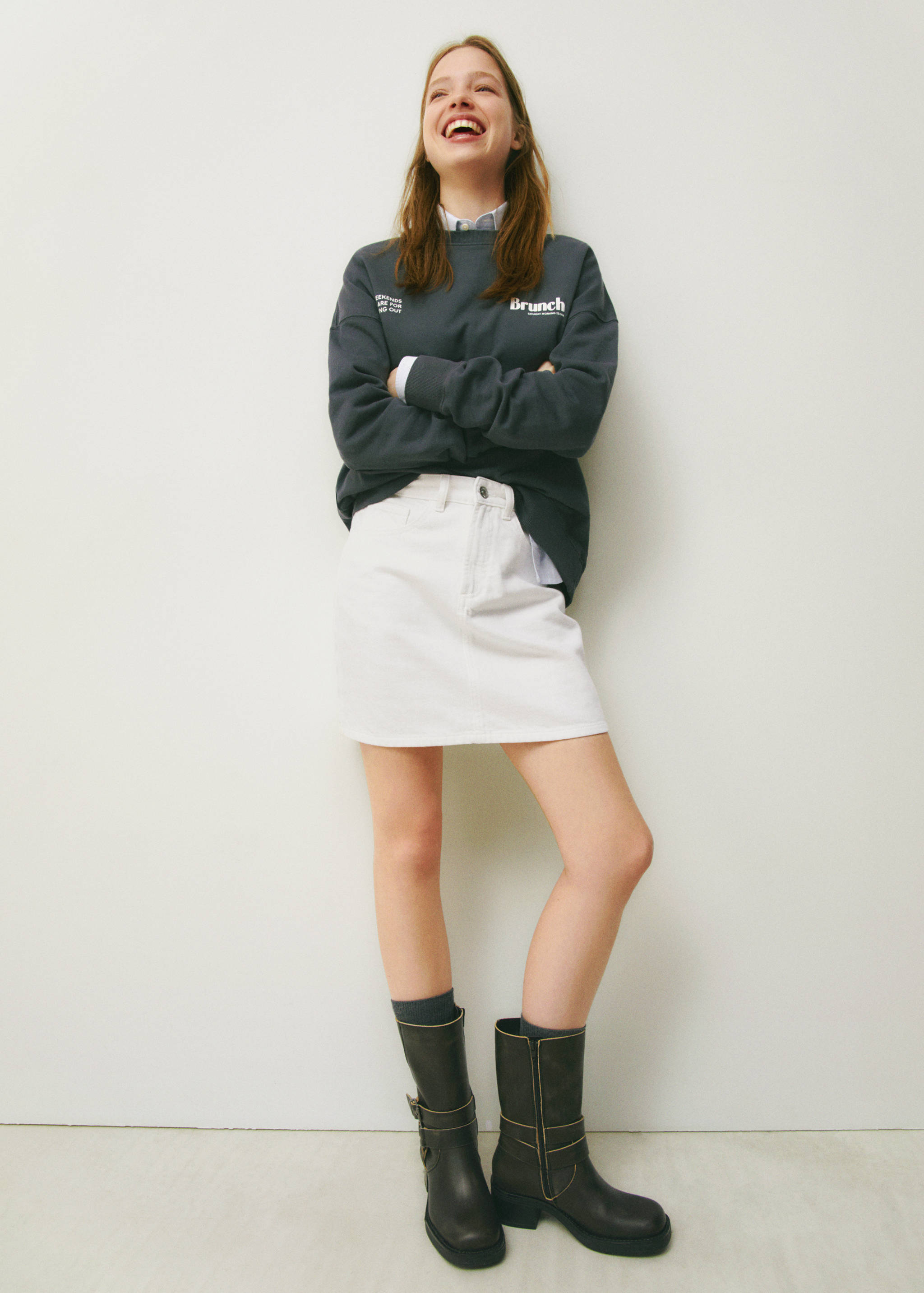 Denim mini-skirt - Details of the article 6