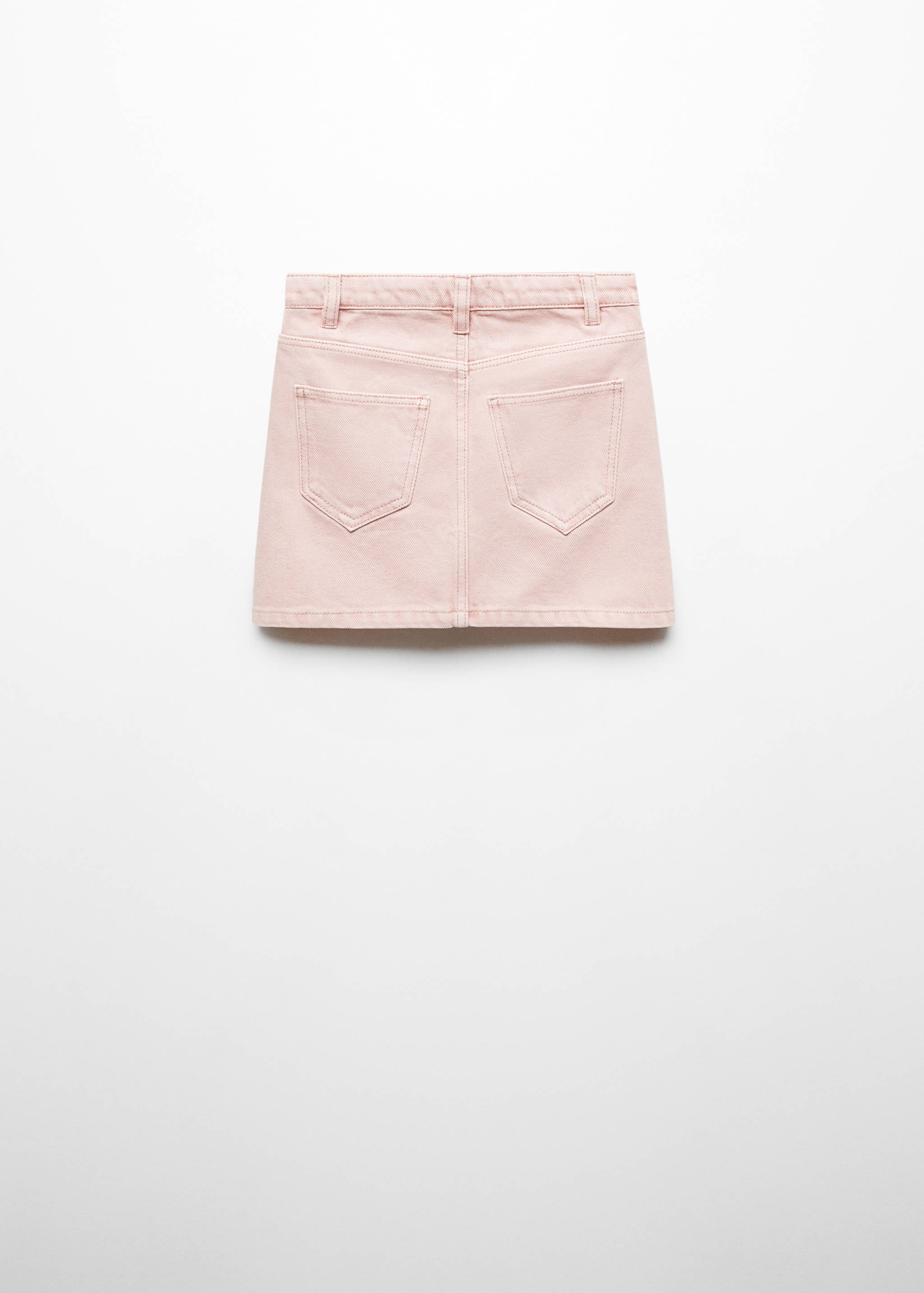 Denim skirt with buttons - Reverse of the article