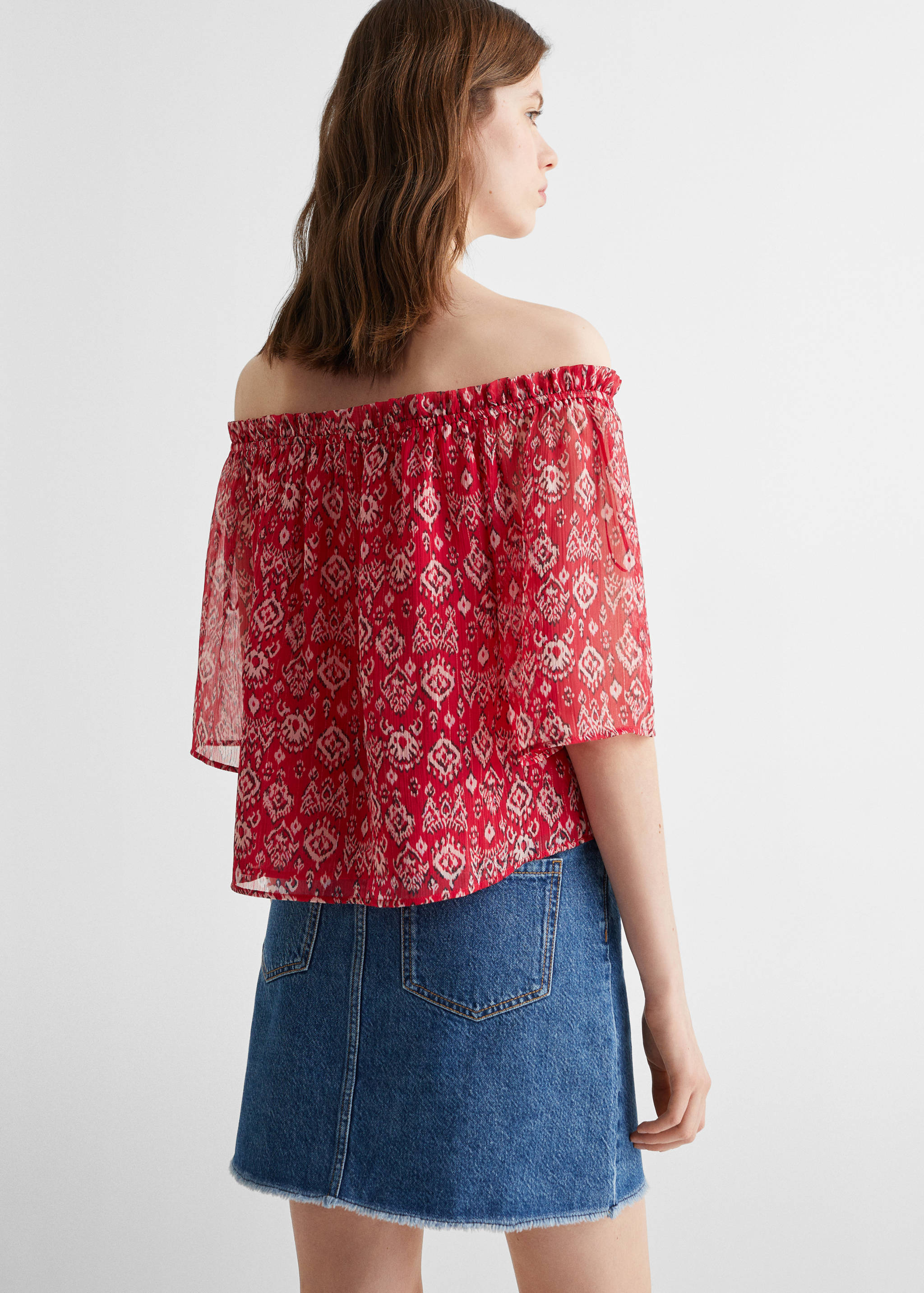 Off shoulders blouse - Reverse of the article