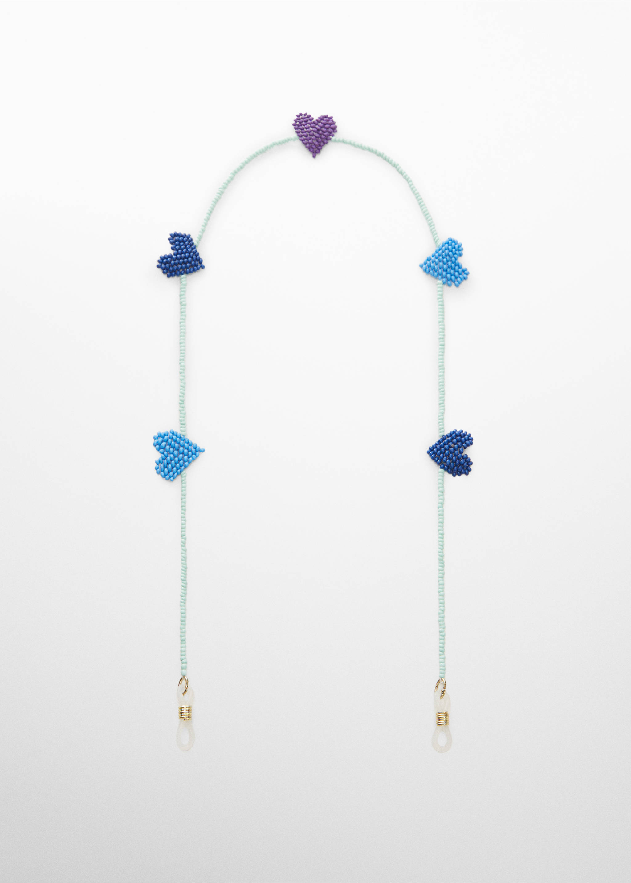 Hearts sunglasses with chain - Article without model, Blue. Ref: 67044770-00.