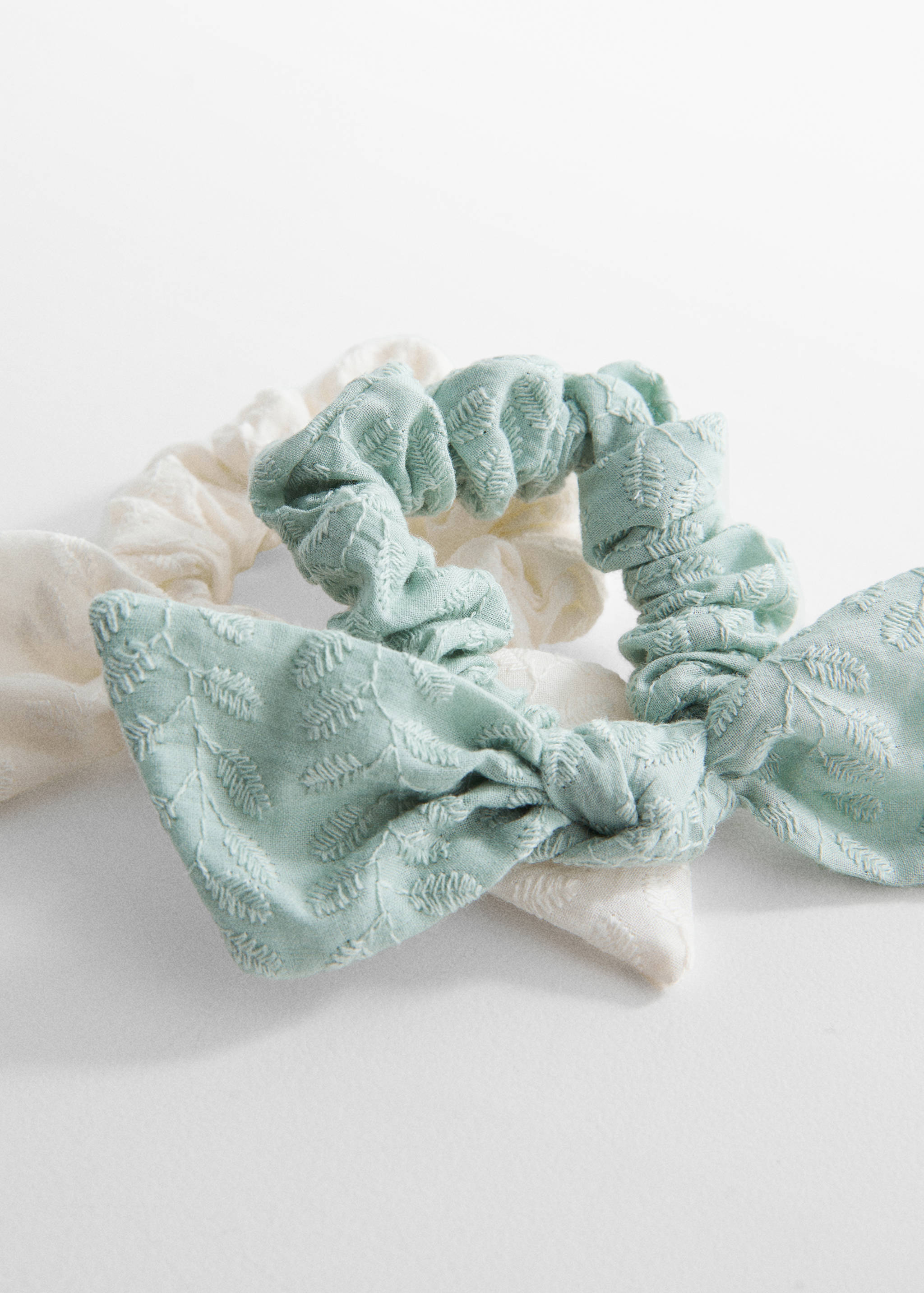 2 pack bow hair ties - Medium plane