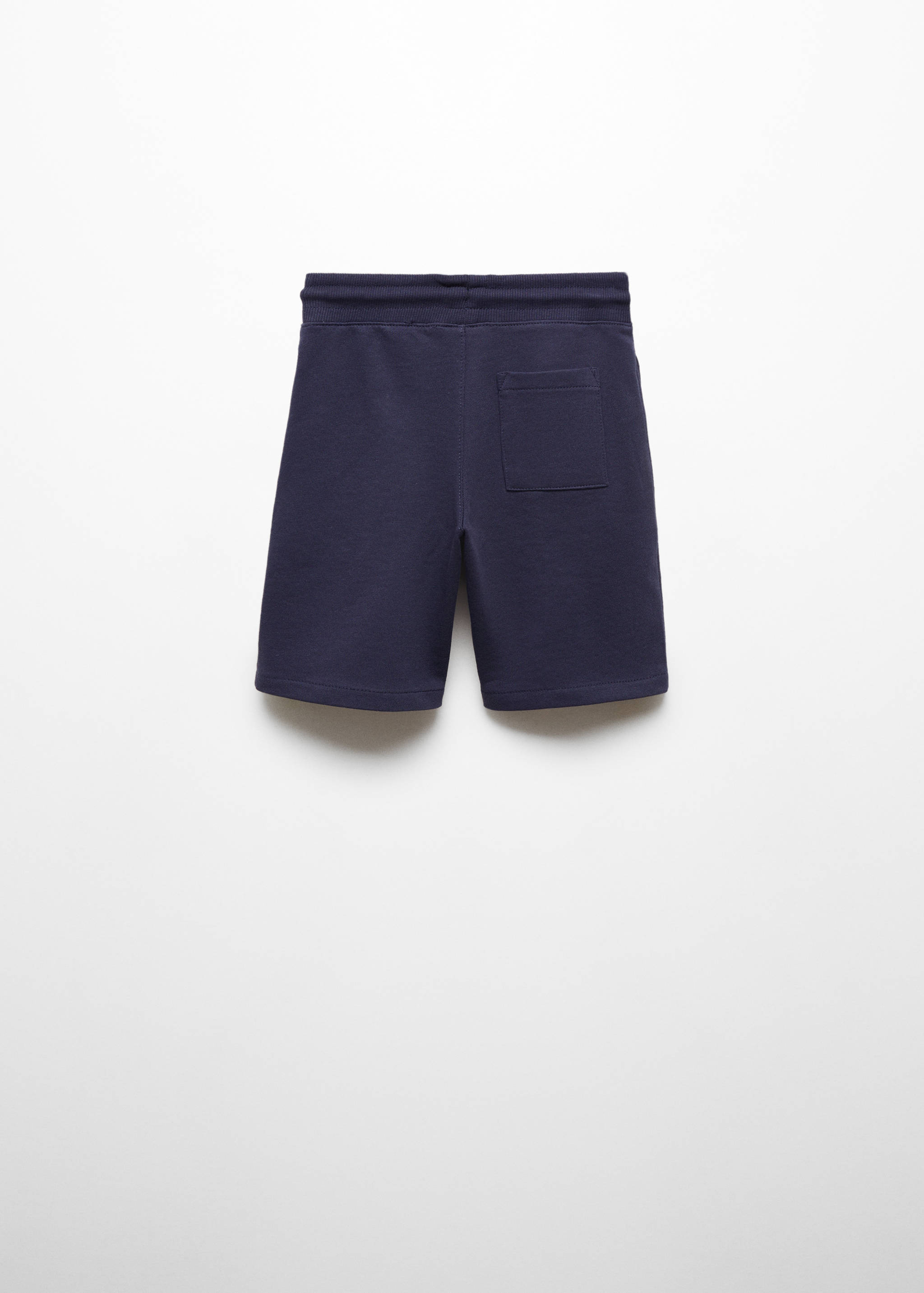Cotton shorts with elastic waist - Reverse of the article