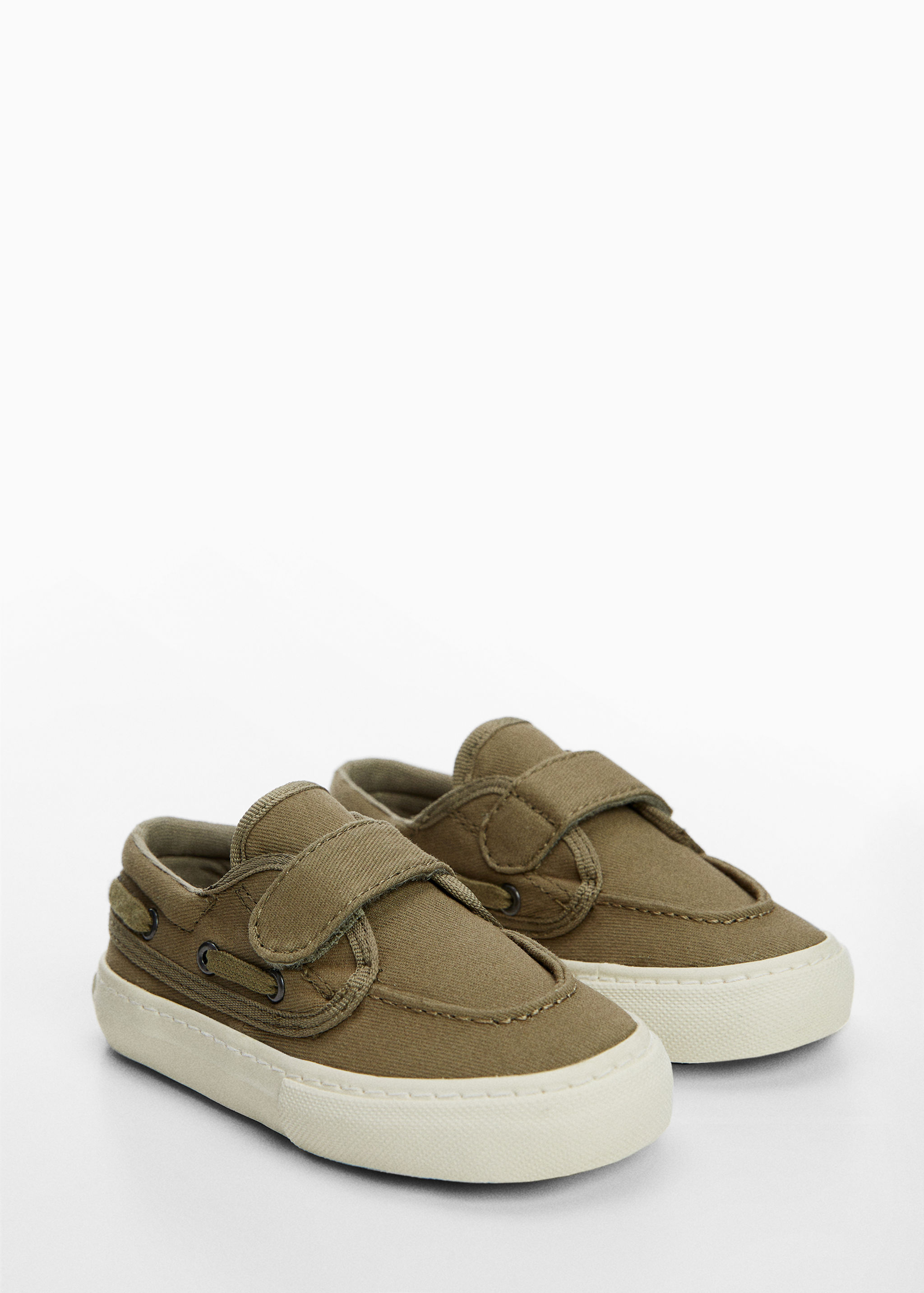 Chaussures bateau Velcro - Plan moyen