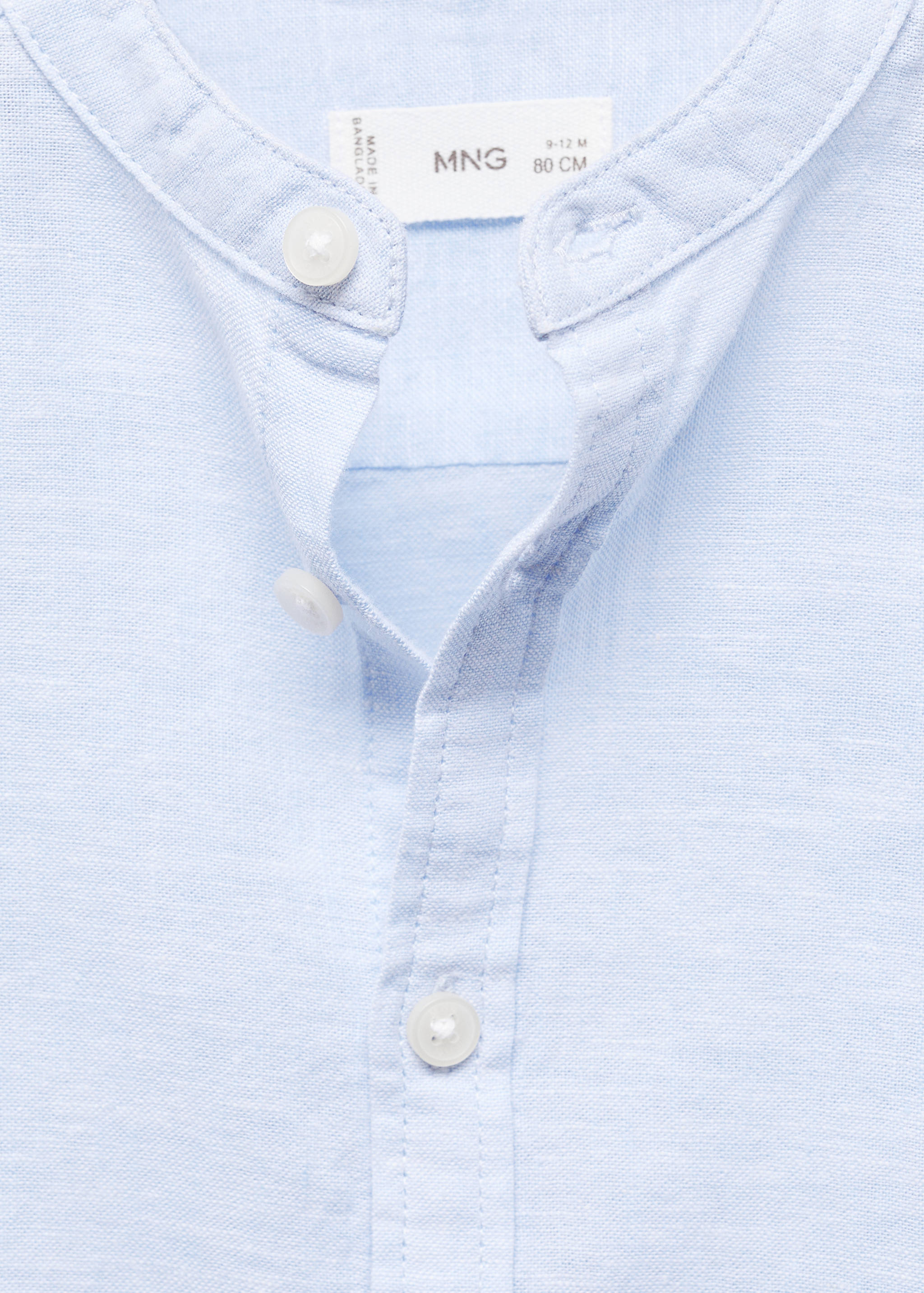 Mao collar linen shirt - Details of the article 8