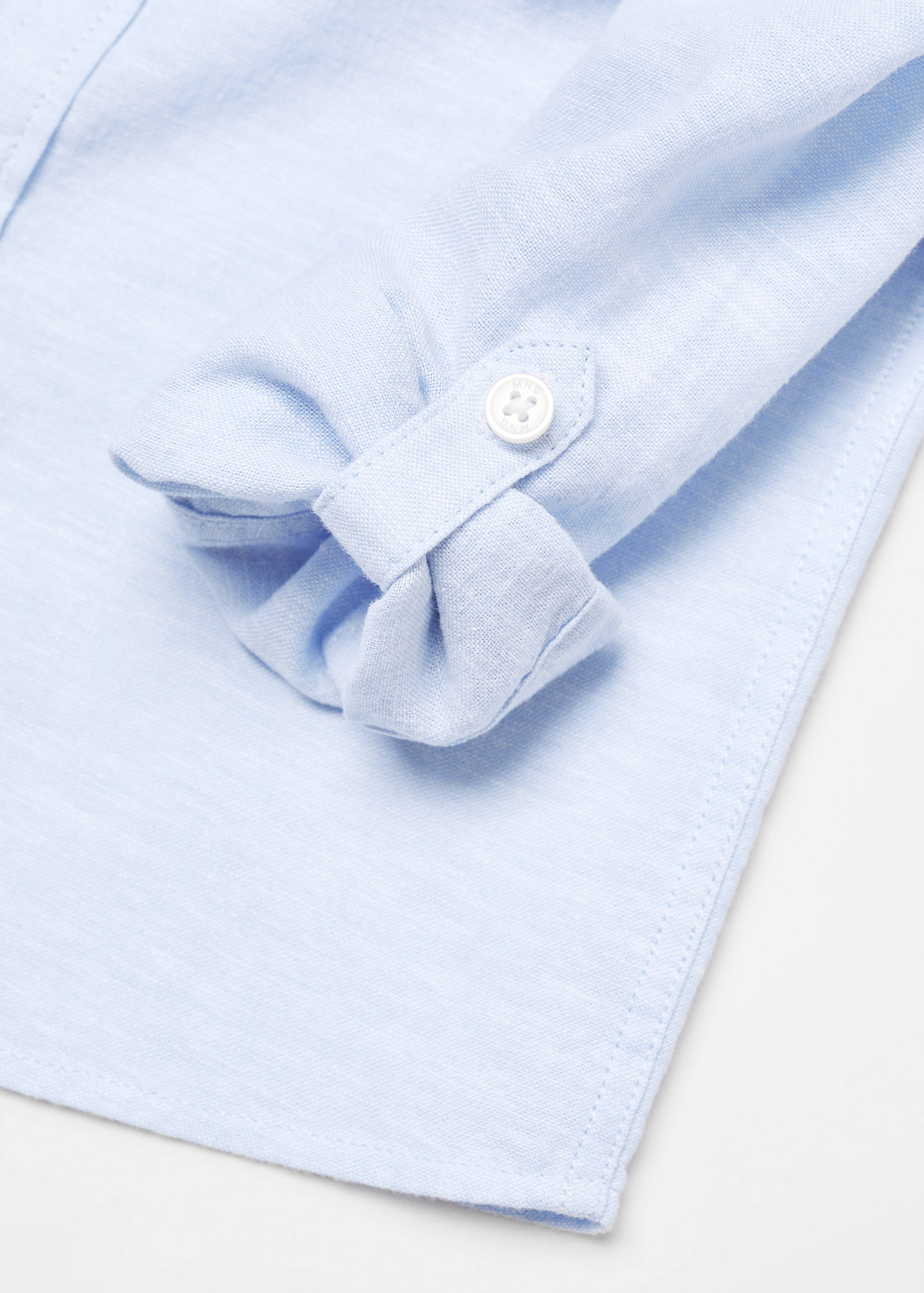 Mao collar linen shirt - Details of the article 0