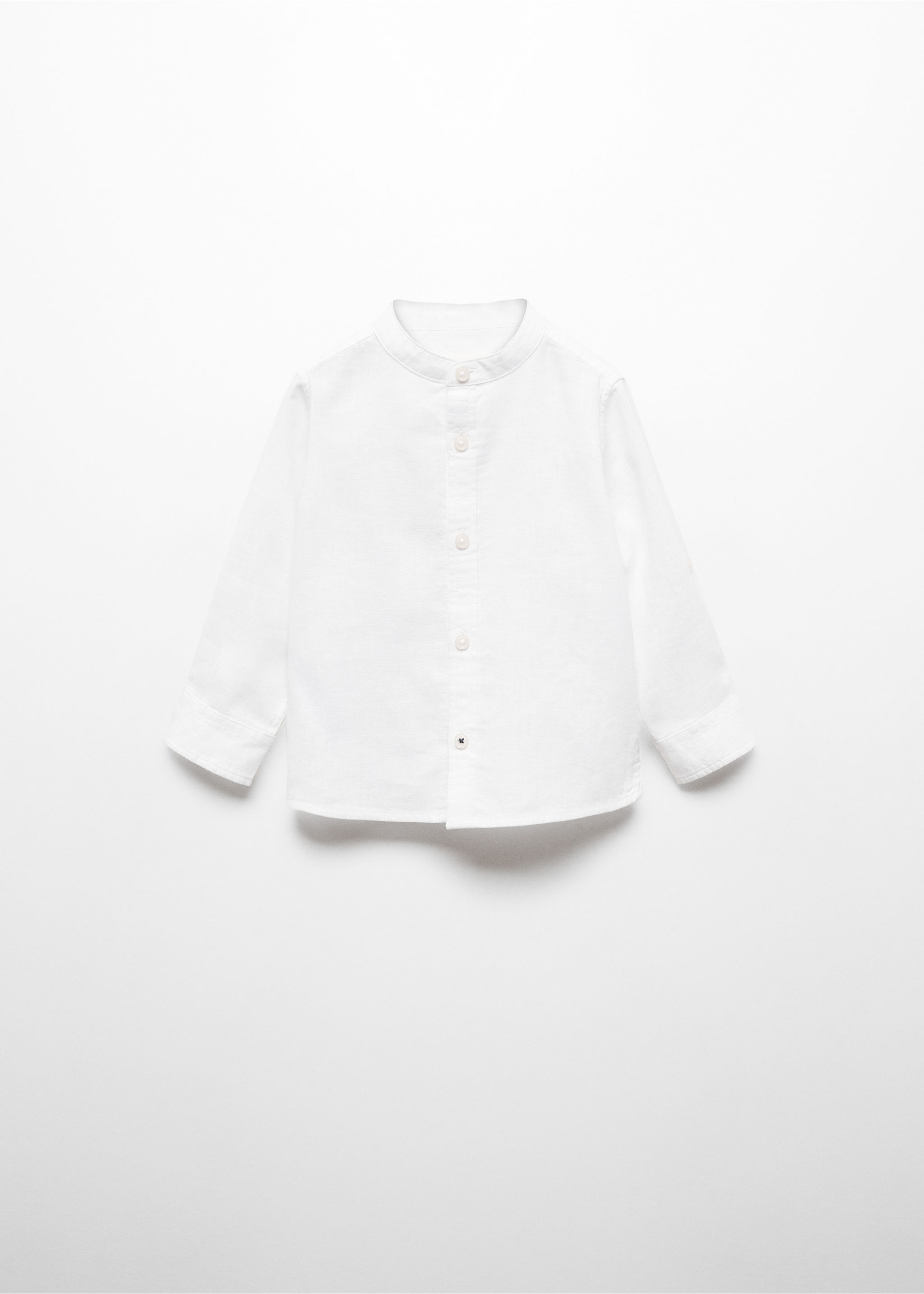 Mao collar linen shirt - Article without model