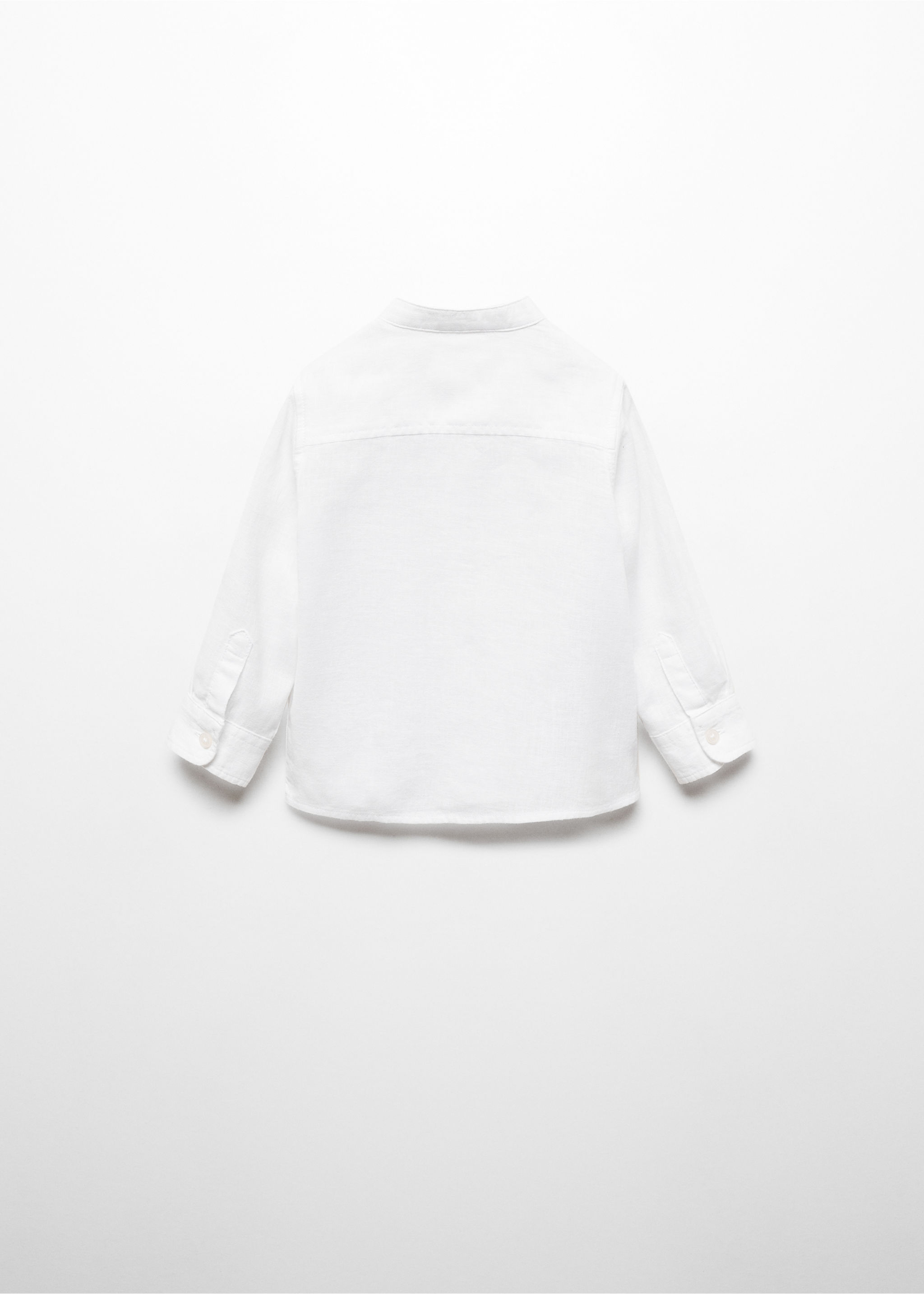 Mao collar linen shirt - Reverse of the article