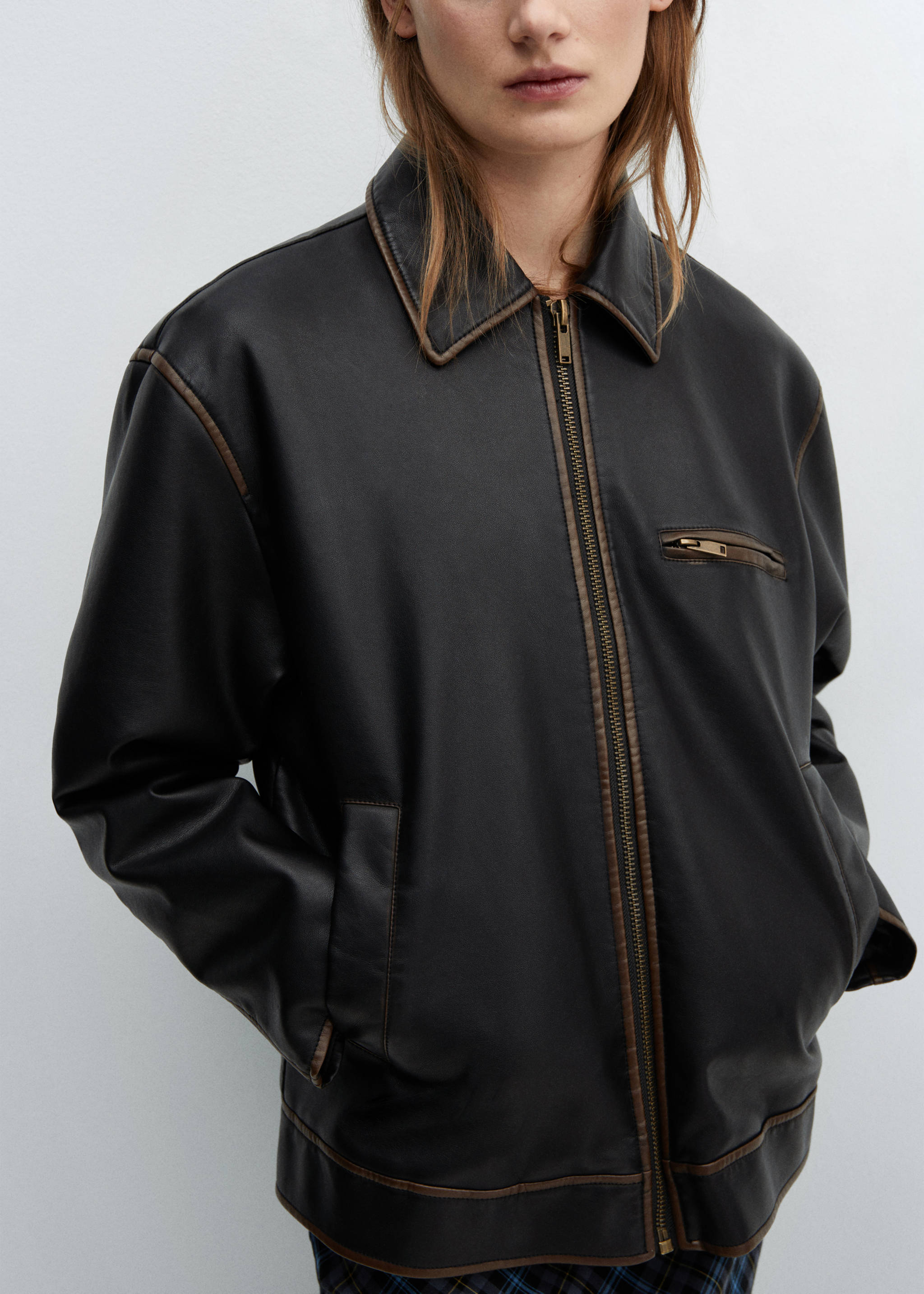 Blouson simili-cuir effet usé - Détail de l'article 3