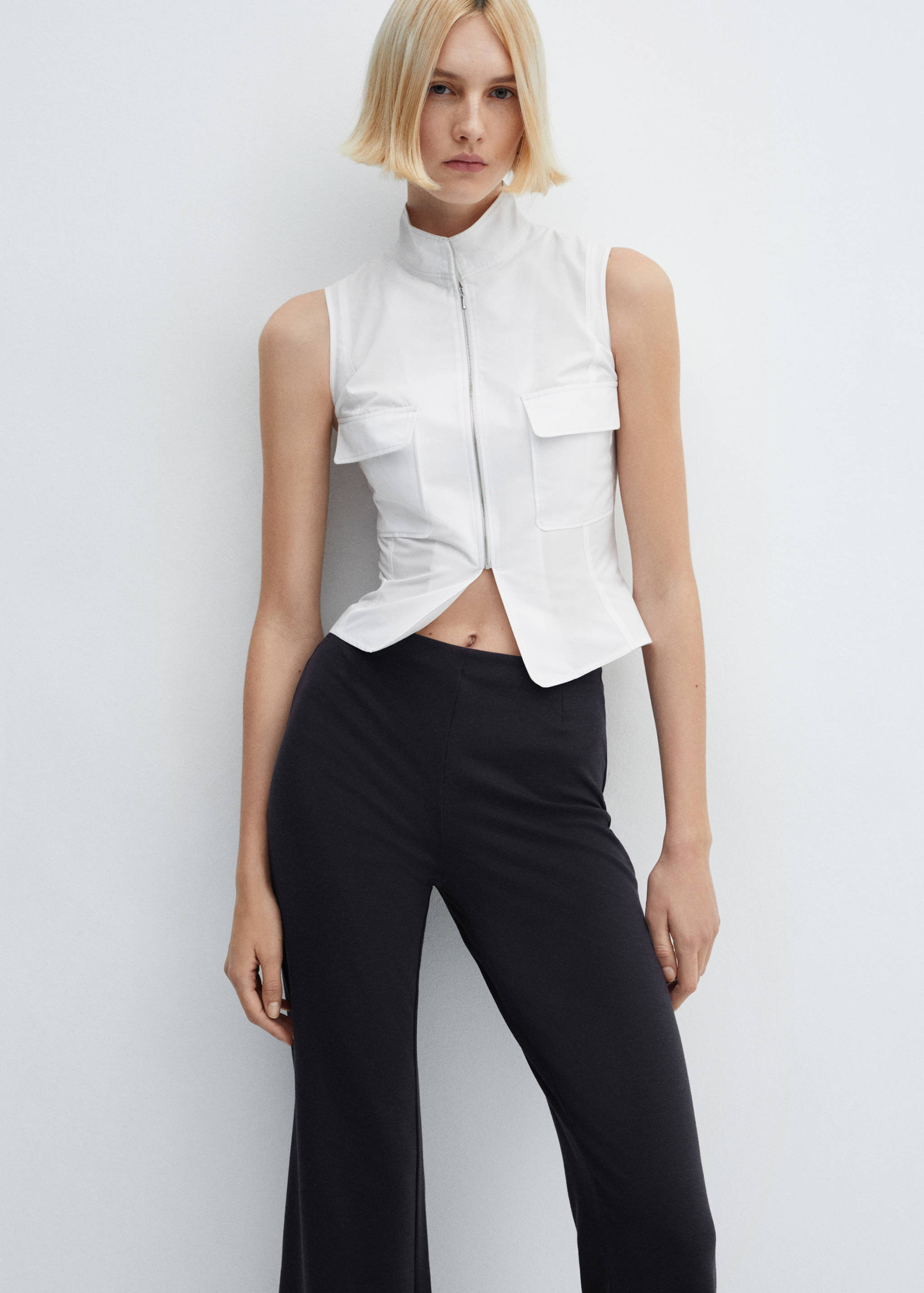 High-waist gebreide broek - Detail van het artikel 1