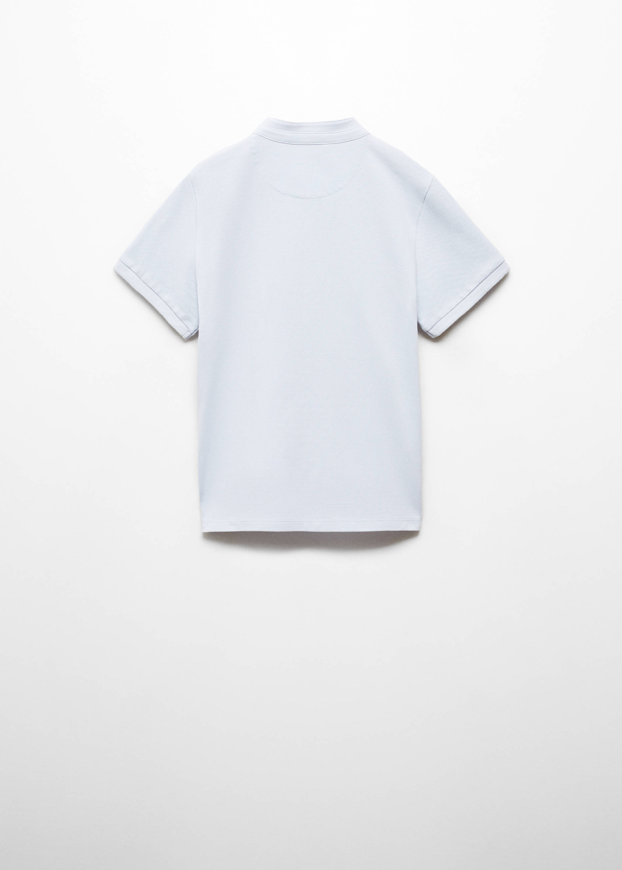 Mao collar cotton polo - Reverse of the article