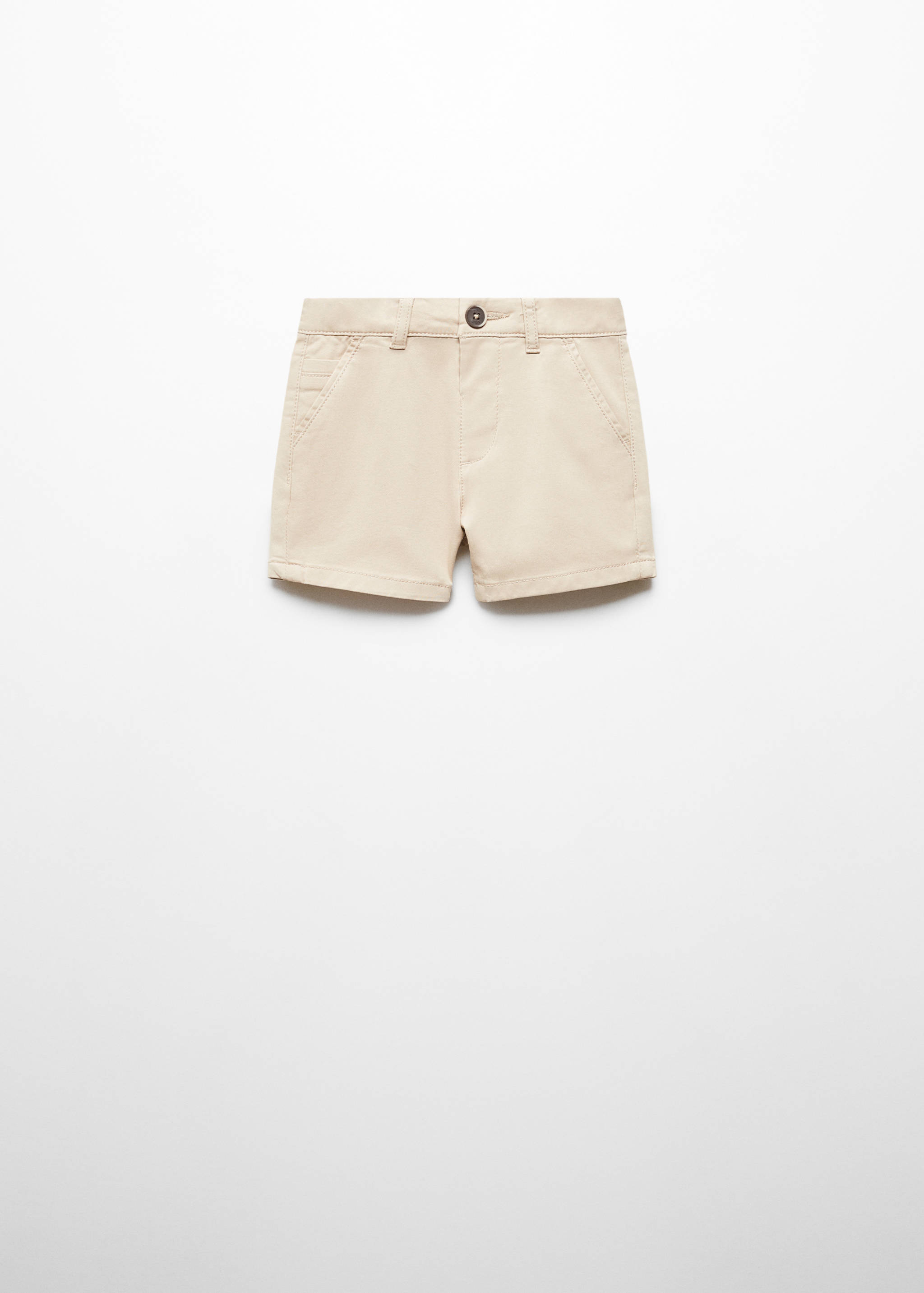 Slim-fit chino cotton bermuda shorts - Article without model