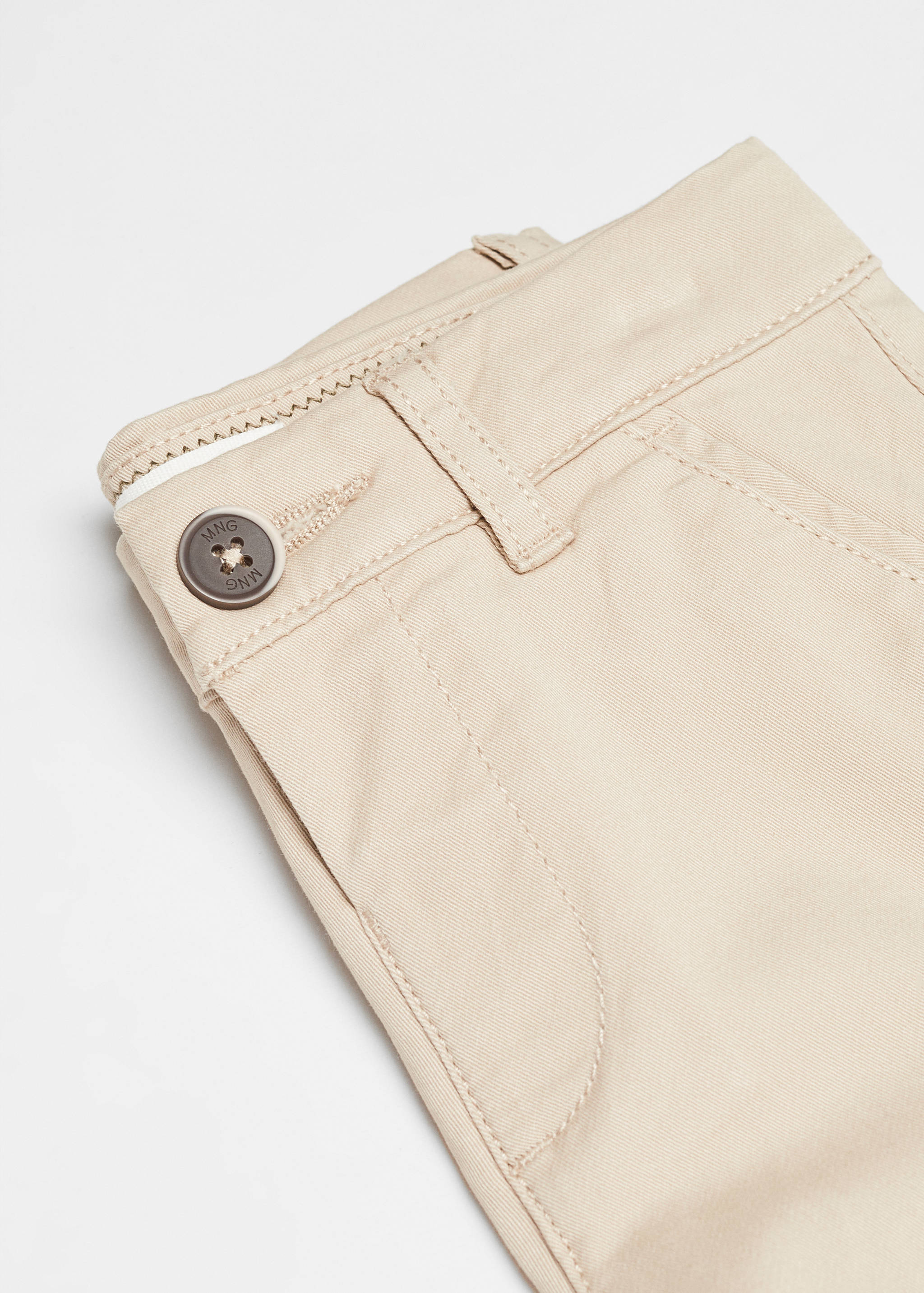 Slim-fit chino cotton bermuda shorts - Details of the article 0