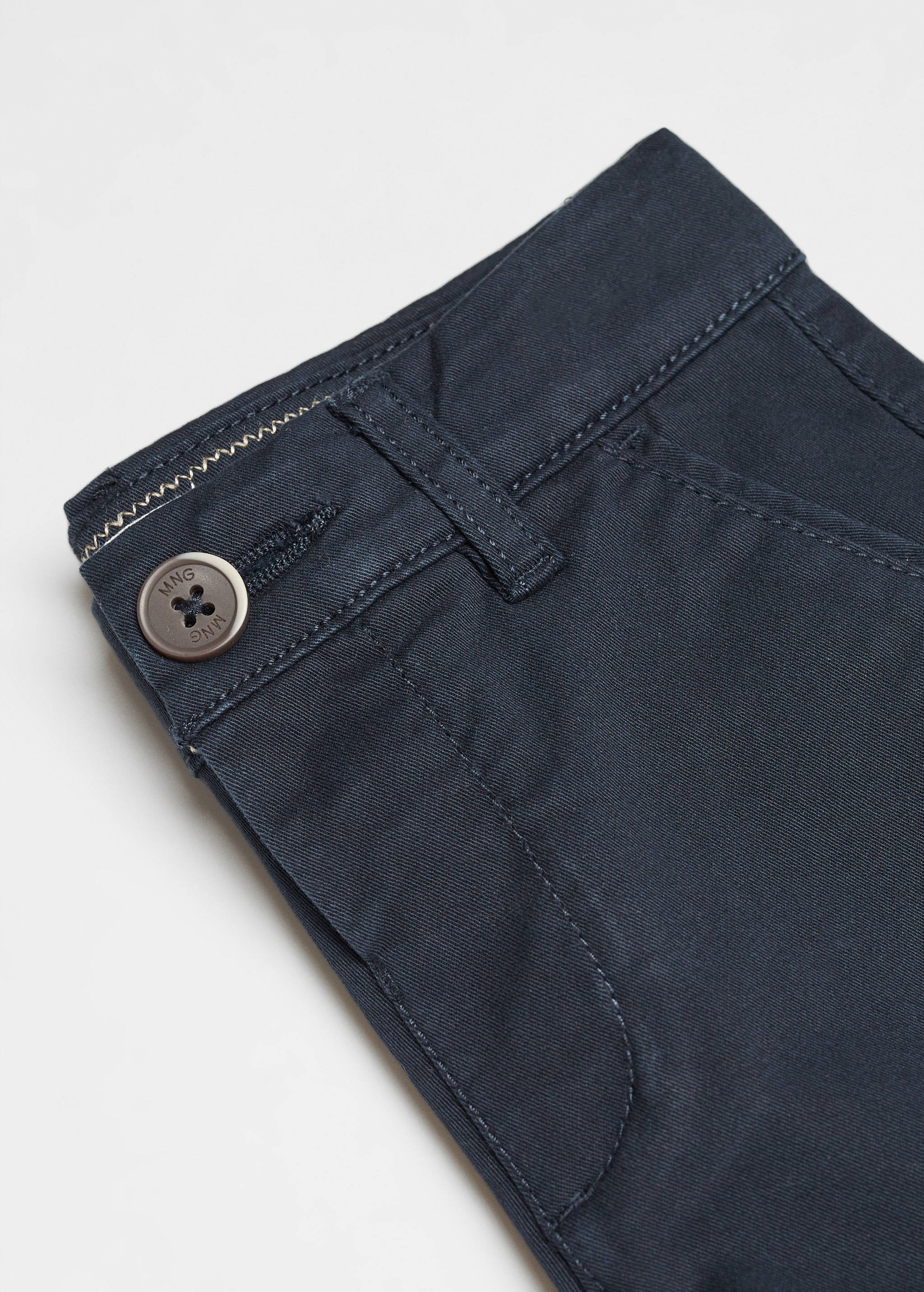 Slim-fit chino cotton bermuda shorts - Details of the article 0
