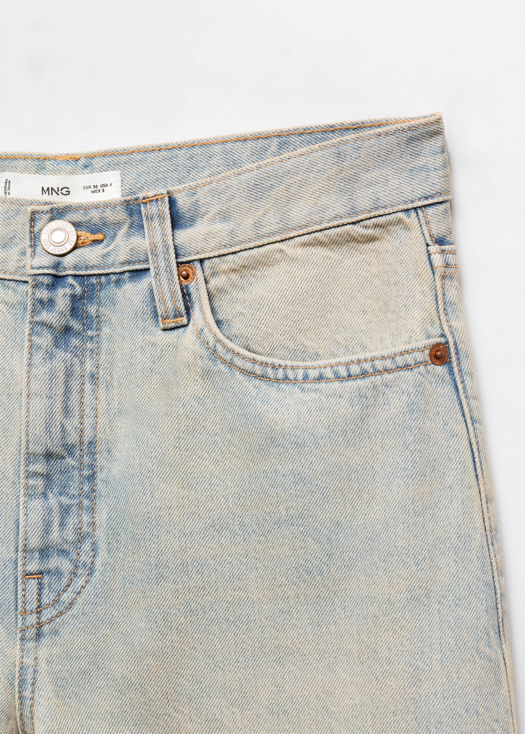 High-waisted wideleg jeans - Details of the article 8