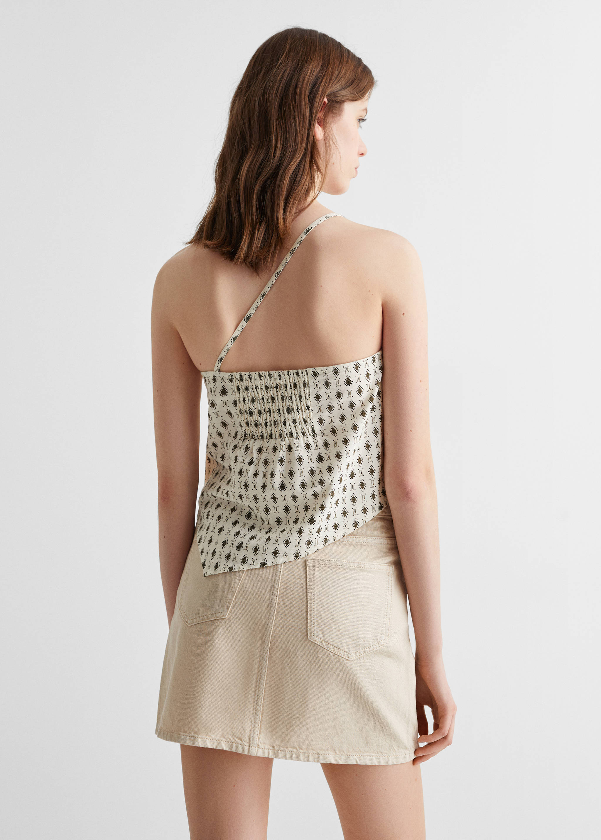 Top asimétrico estampado - Reverso del artículo