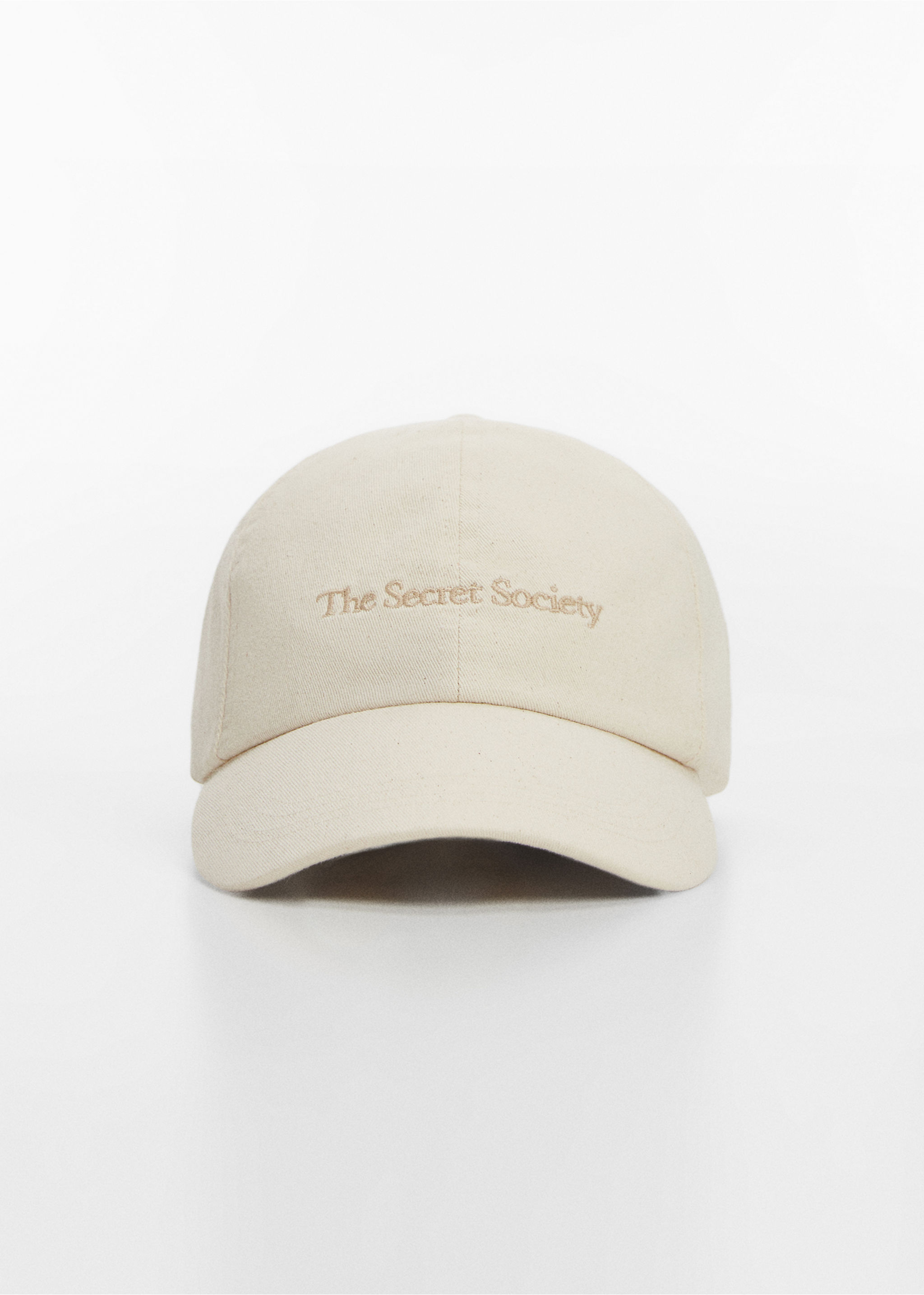 Embroidered message cap - Medium plane