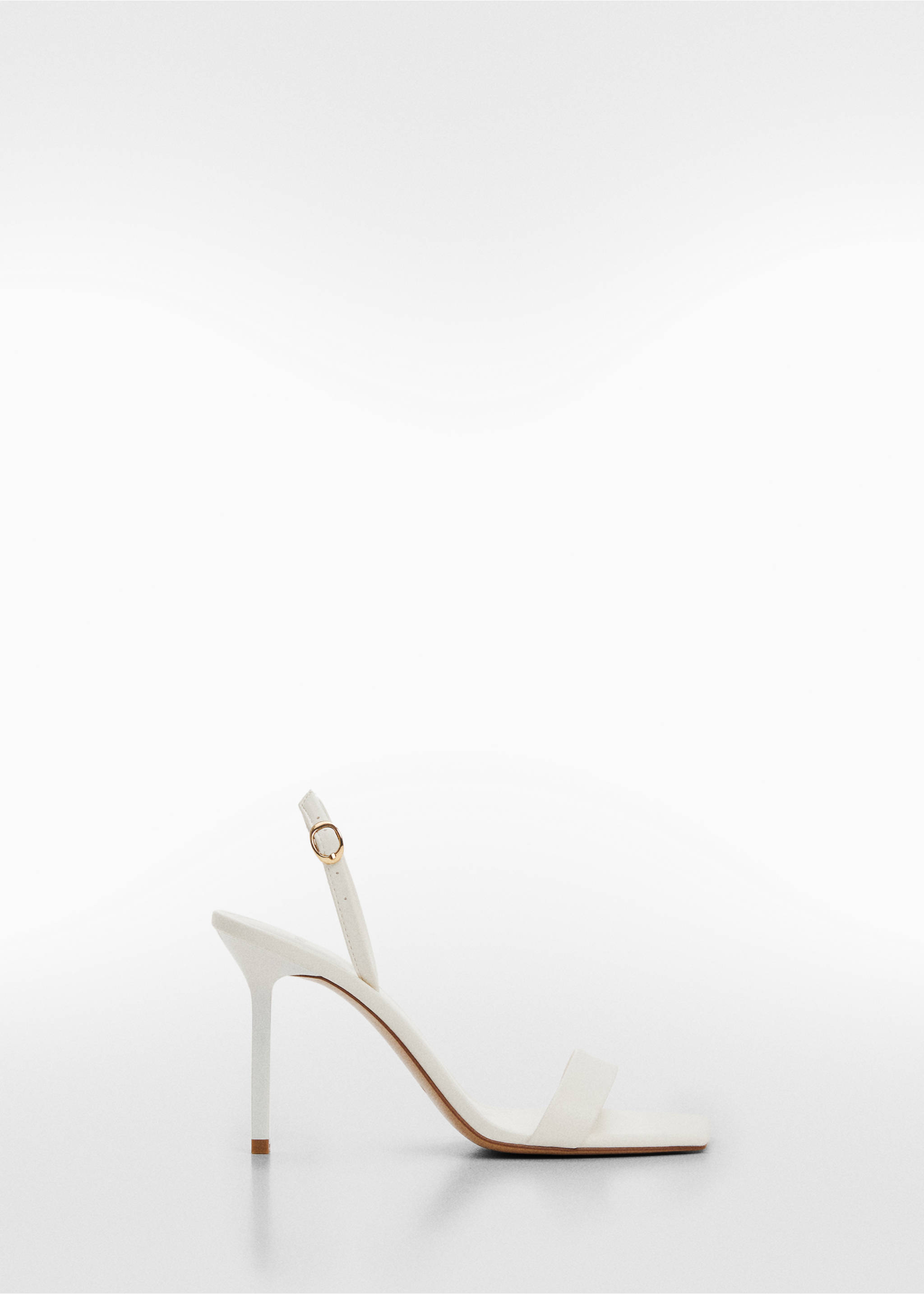 Strappy heeled sandals - Article without model, White. Ref: 67045733-00.