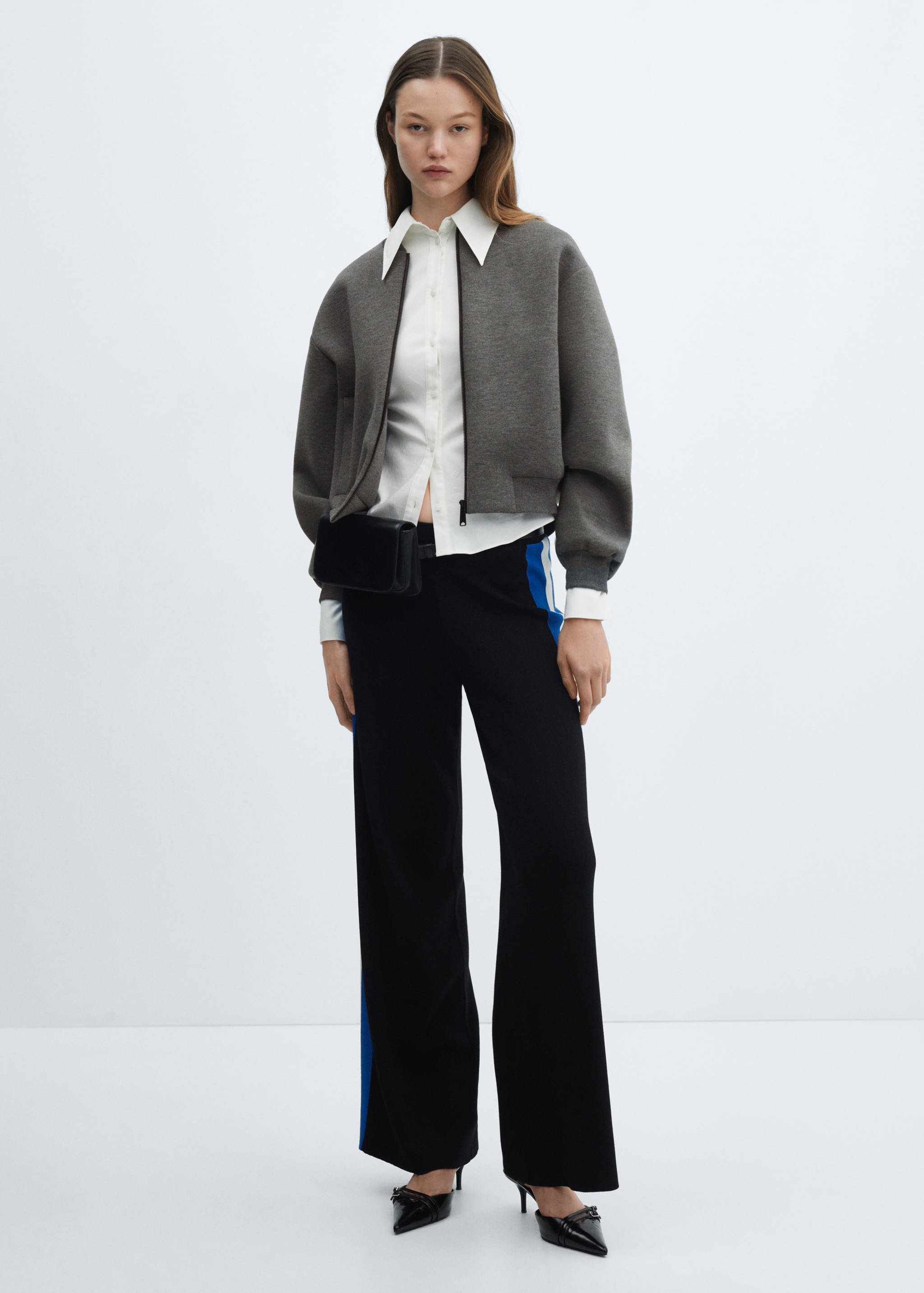 Bomberjack met rits - Overzichtstekening