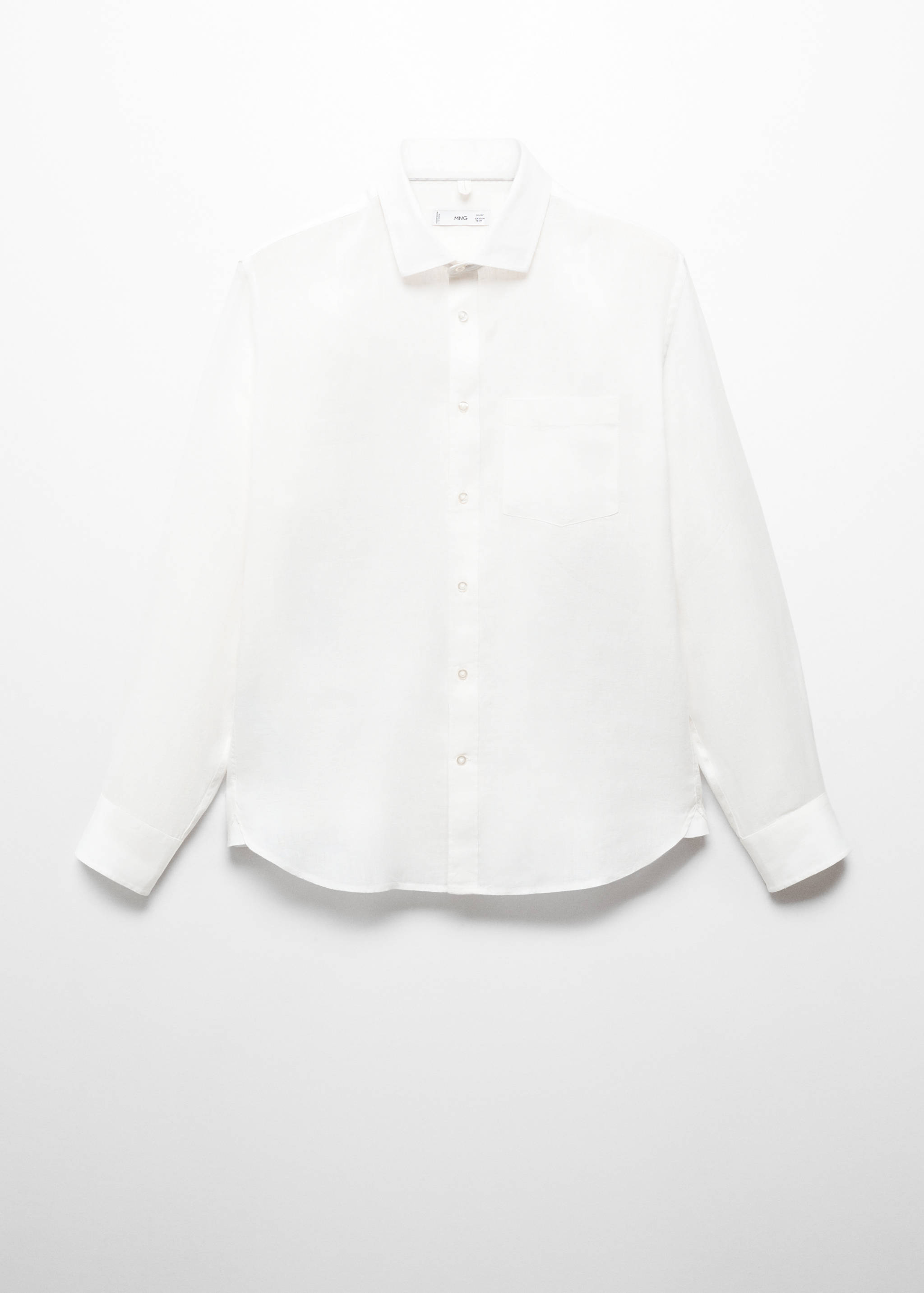 Classic fit 100% linen shirt - Article without model