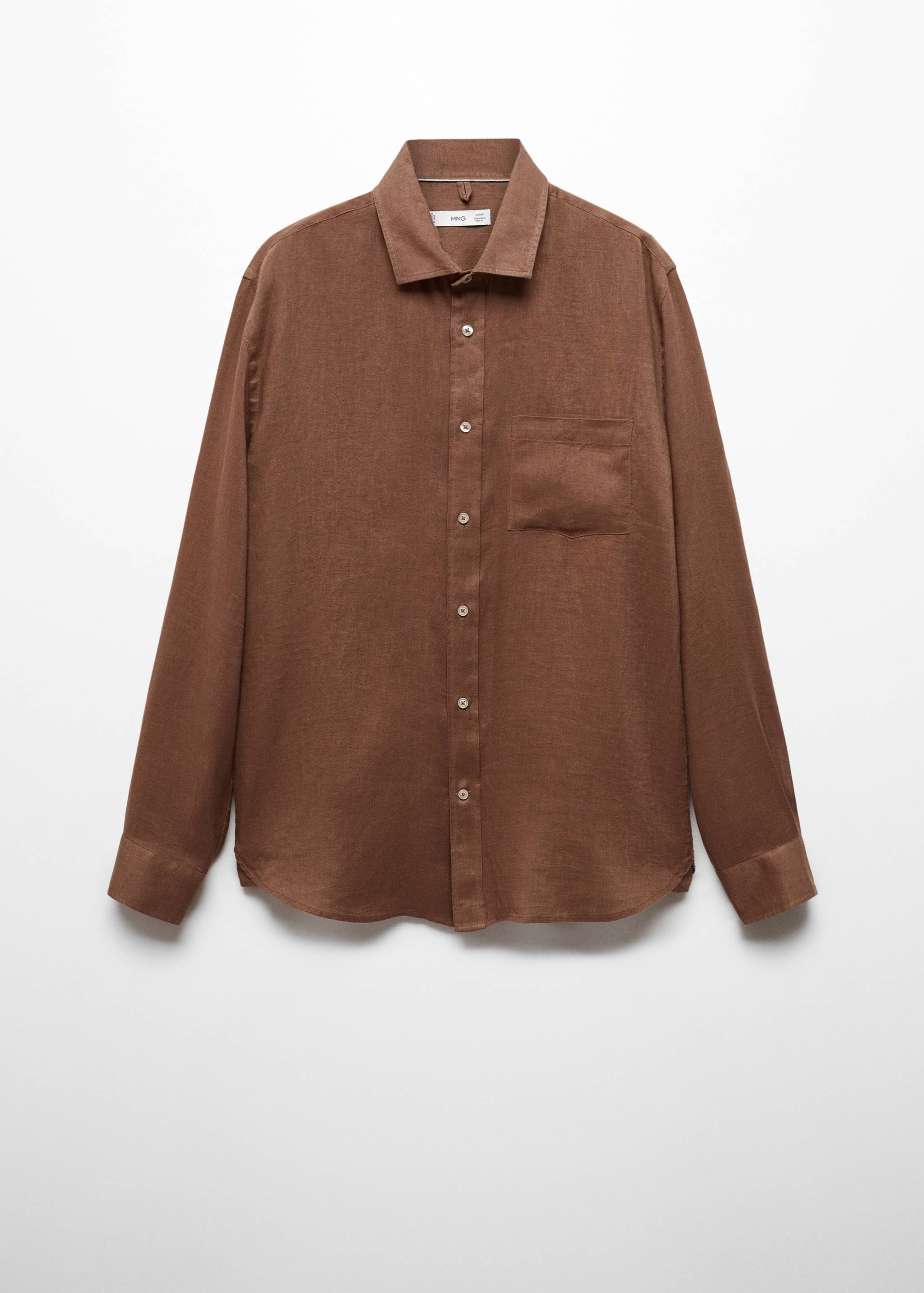 Classic fit 100% linen shirt - Article without model