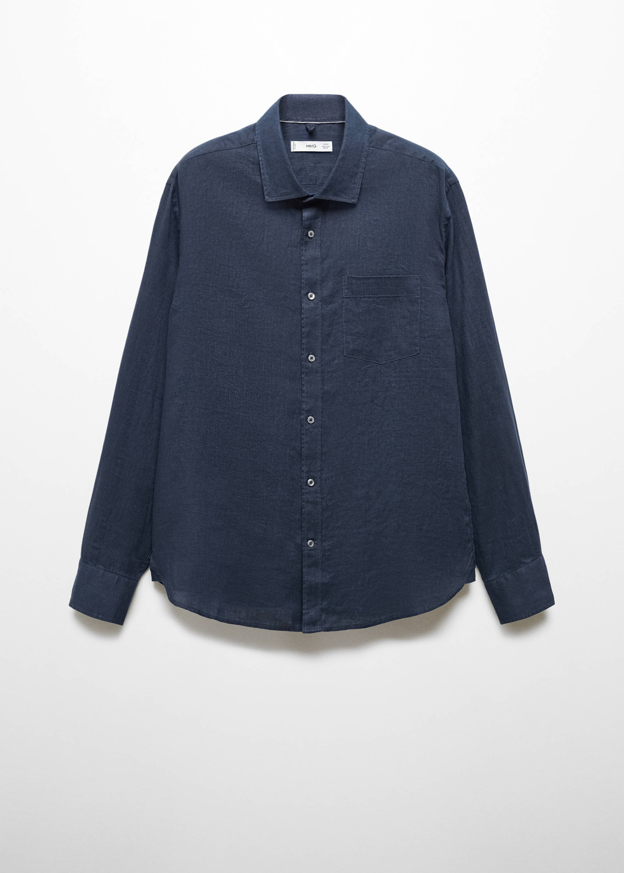 Classic fit 100% linen shirt - Article without model