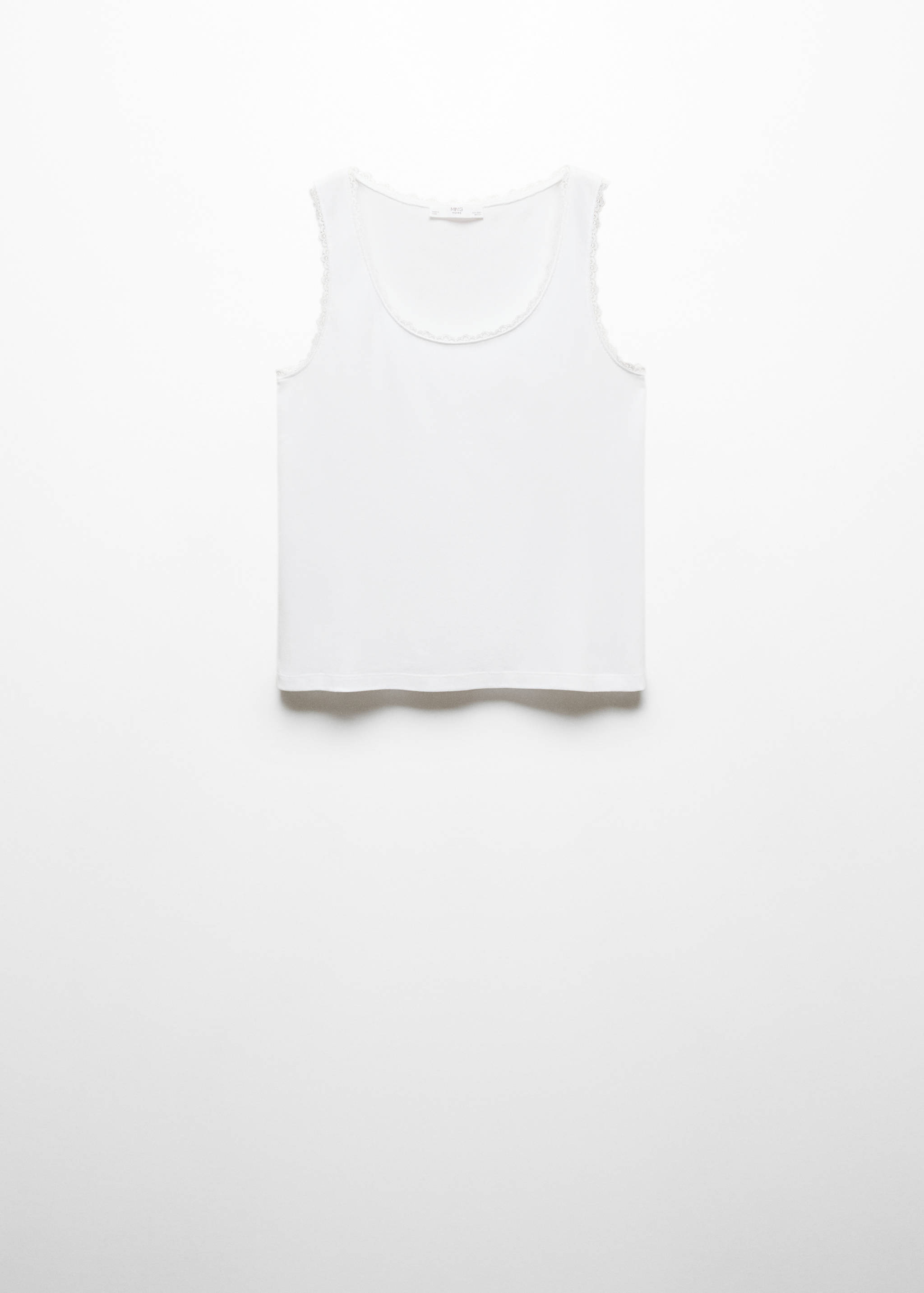 Top mit Seidenspitzen-Detail - Artikel ohne Model