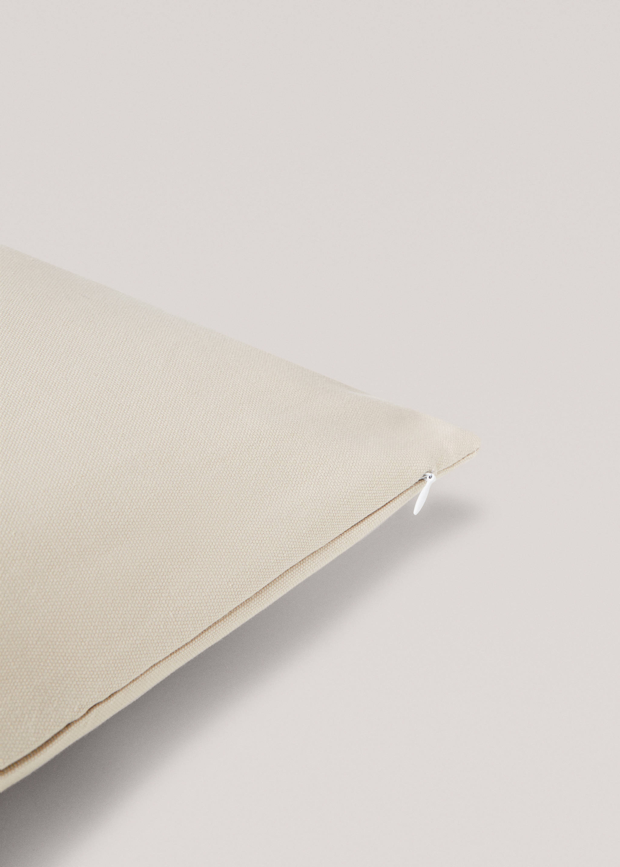 Housse de coussin coton lignes brodées 60x60 cm - Détail de l'article 1