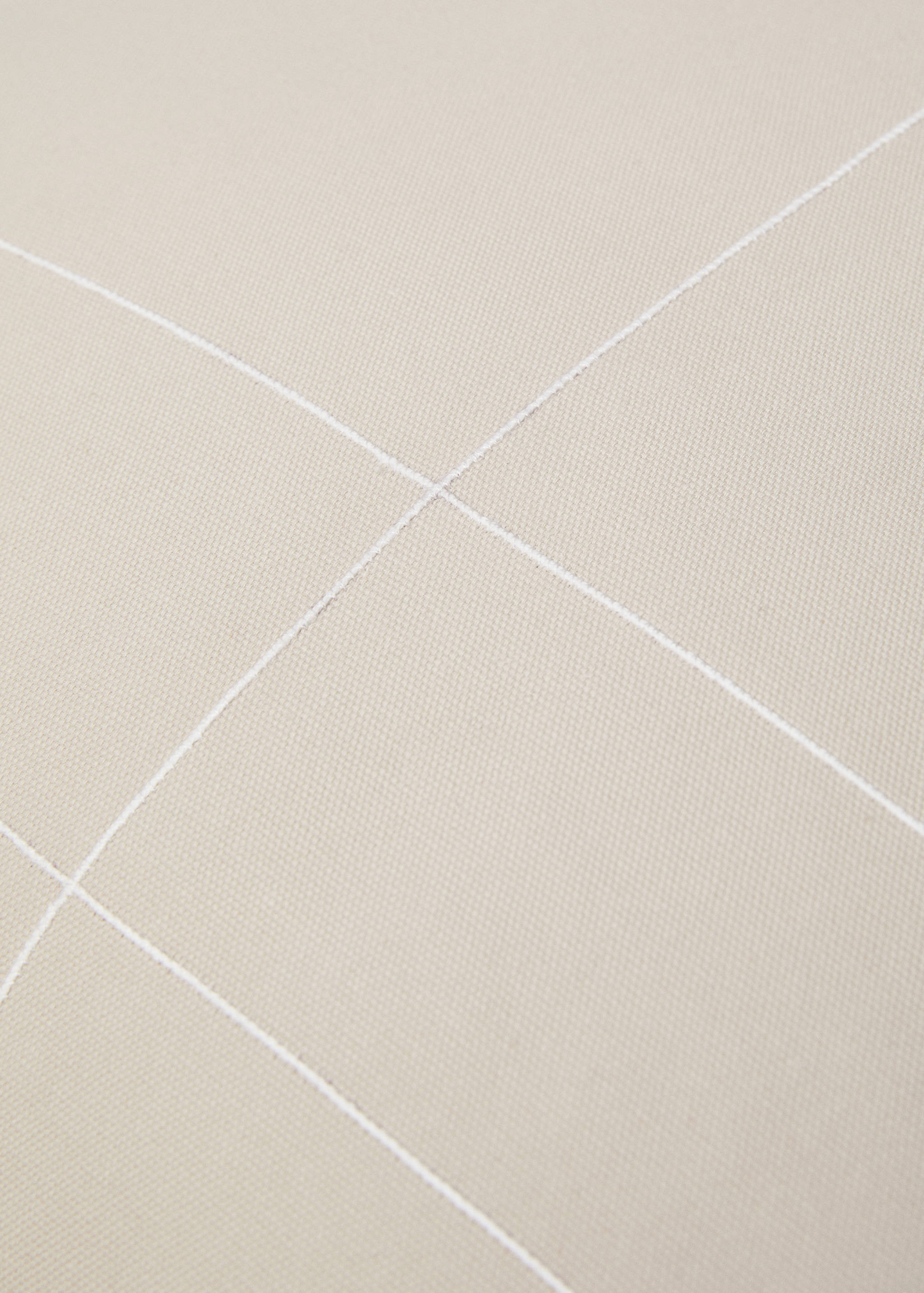 Housse de coussin coton lignes brodées 60x60 cm - Détail de l'article 3