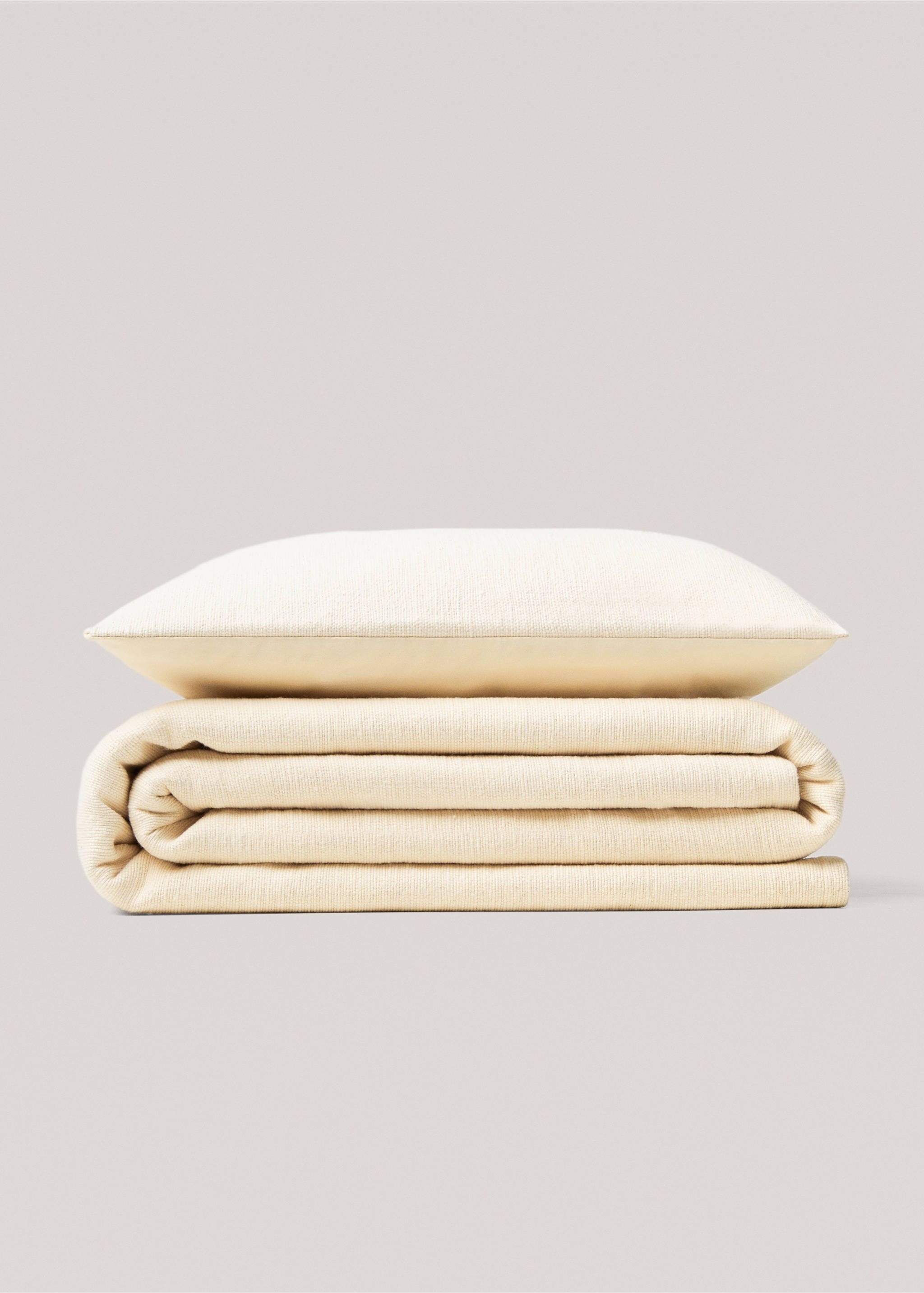 Jute cotton cushion cover 40x60cm - Article without model, Beige. Ref: 67046009-00.