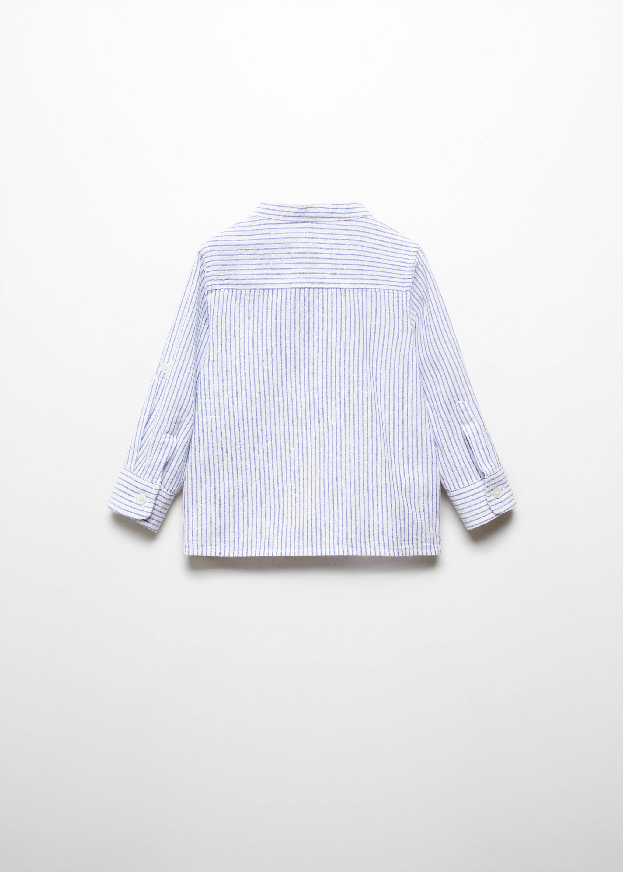 Chemise lin col mao rayures - Verso de l’article