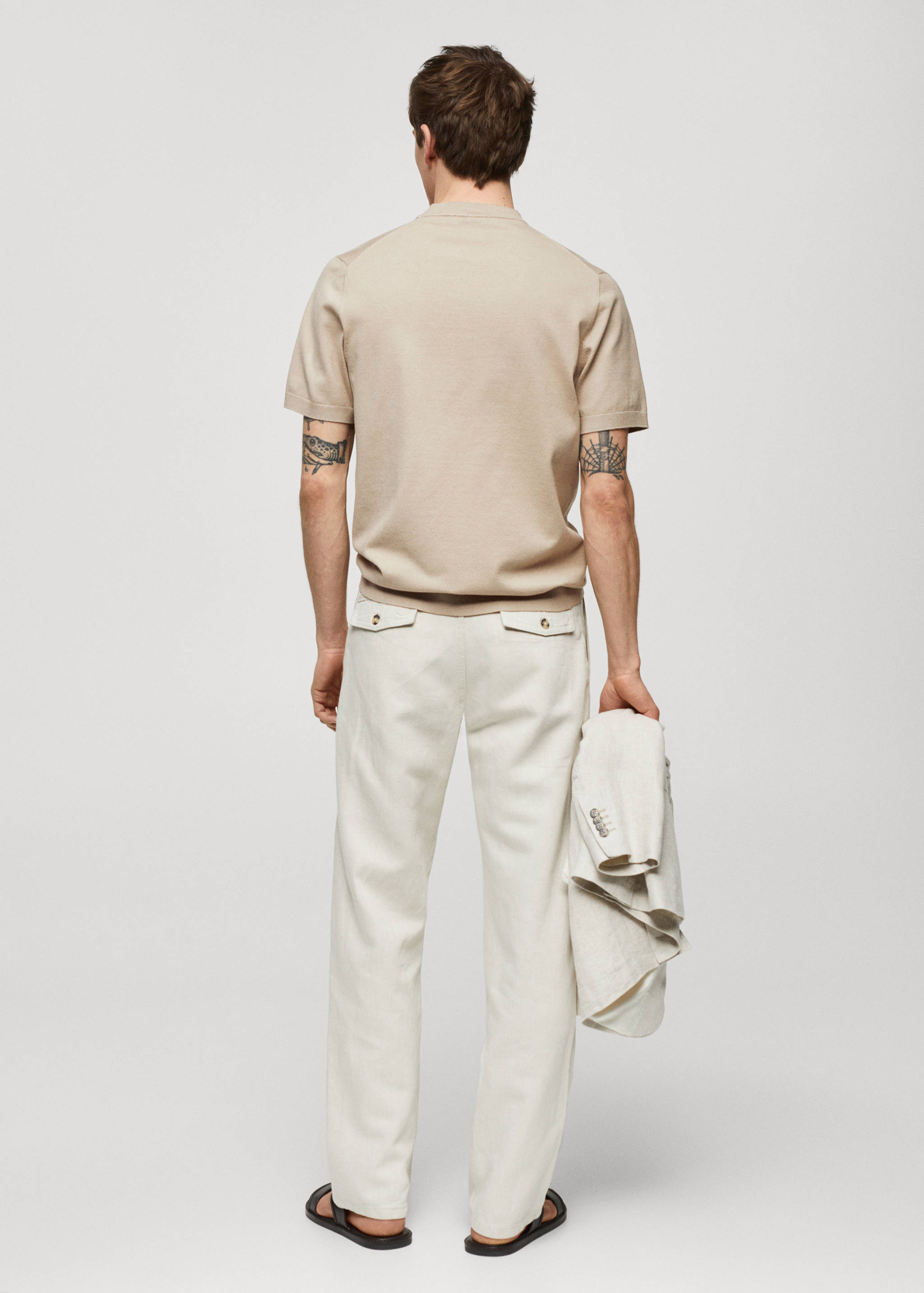 T-shirt en maille fine - Verso de l’article