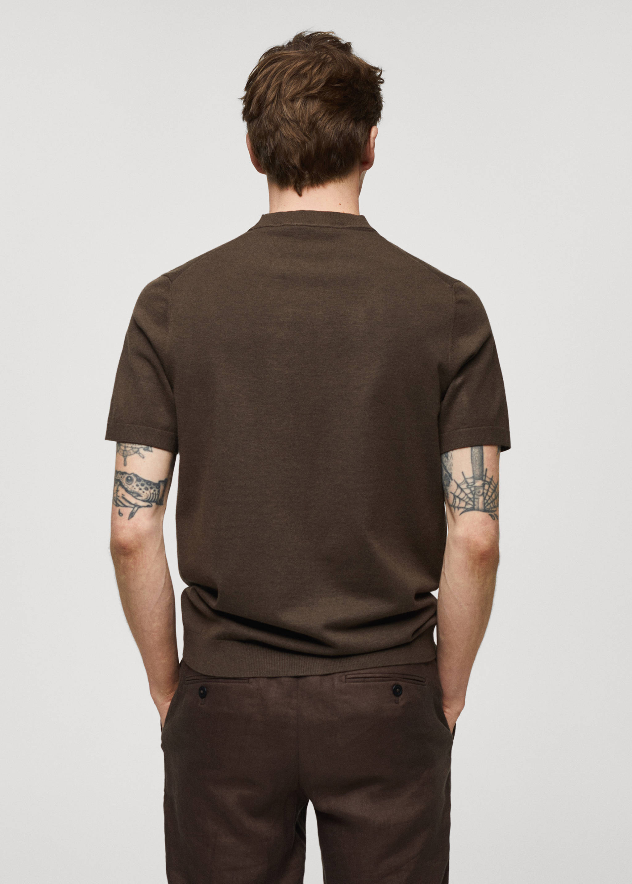 T-shirt en maille fine - Verso de l’article