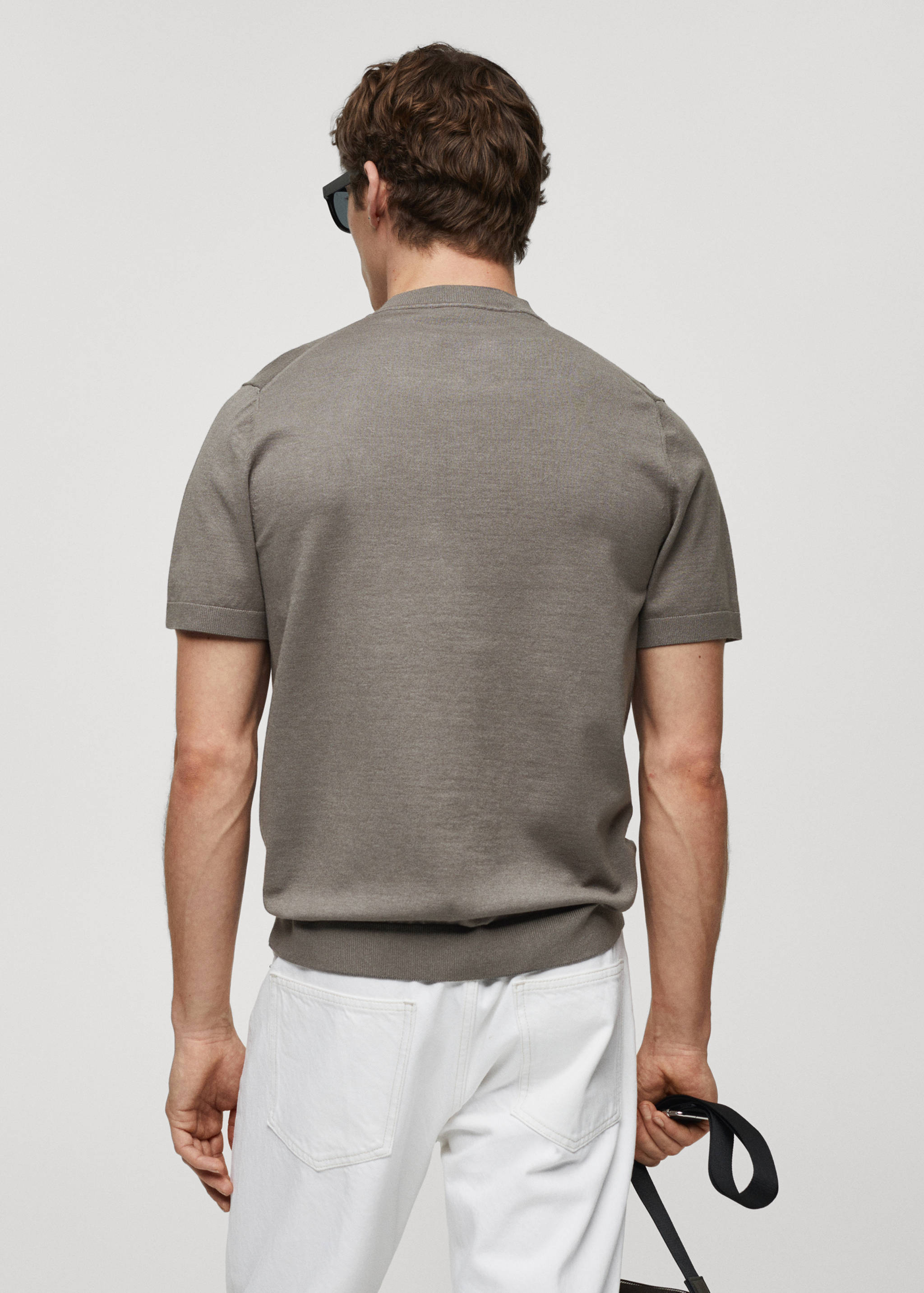 T-shirt en maille fine - Verso de l’article