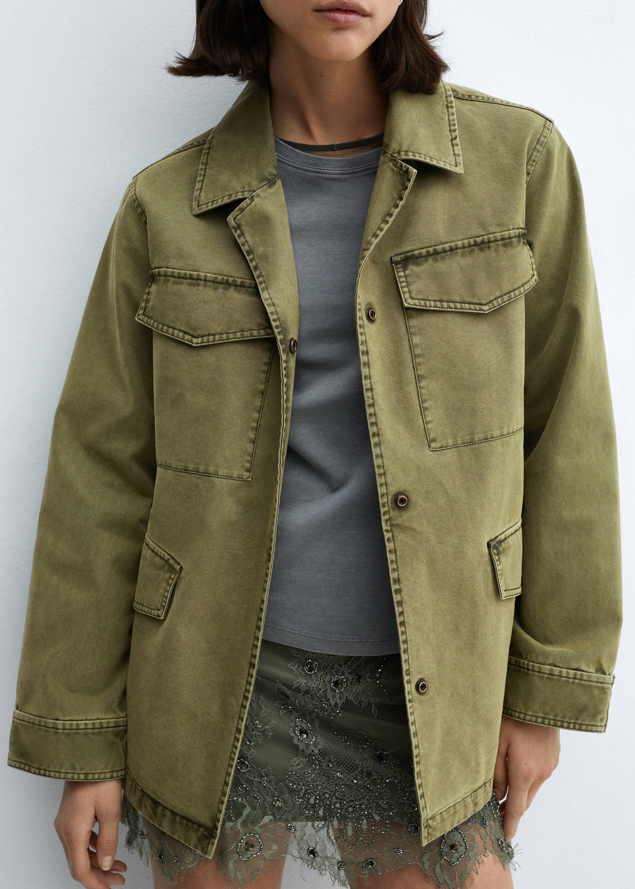 Sobrecamisa algodón bolsillos - Detalle del artículo 6