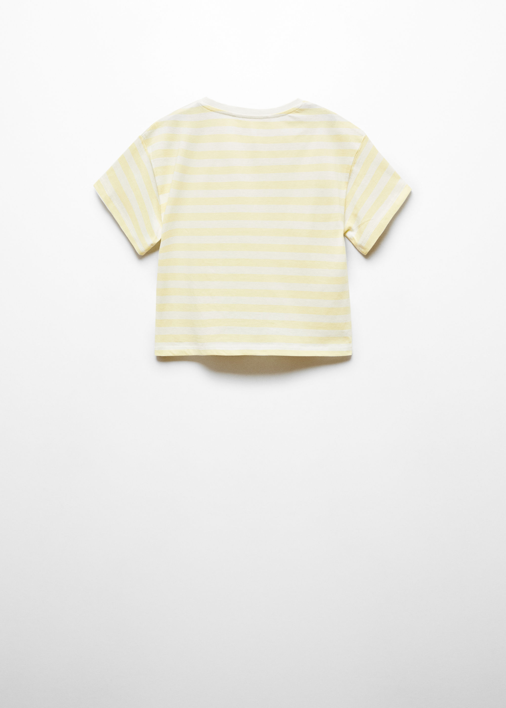 Striped cotton T-shirt - Reverse of the article