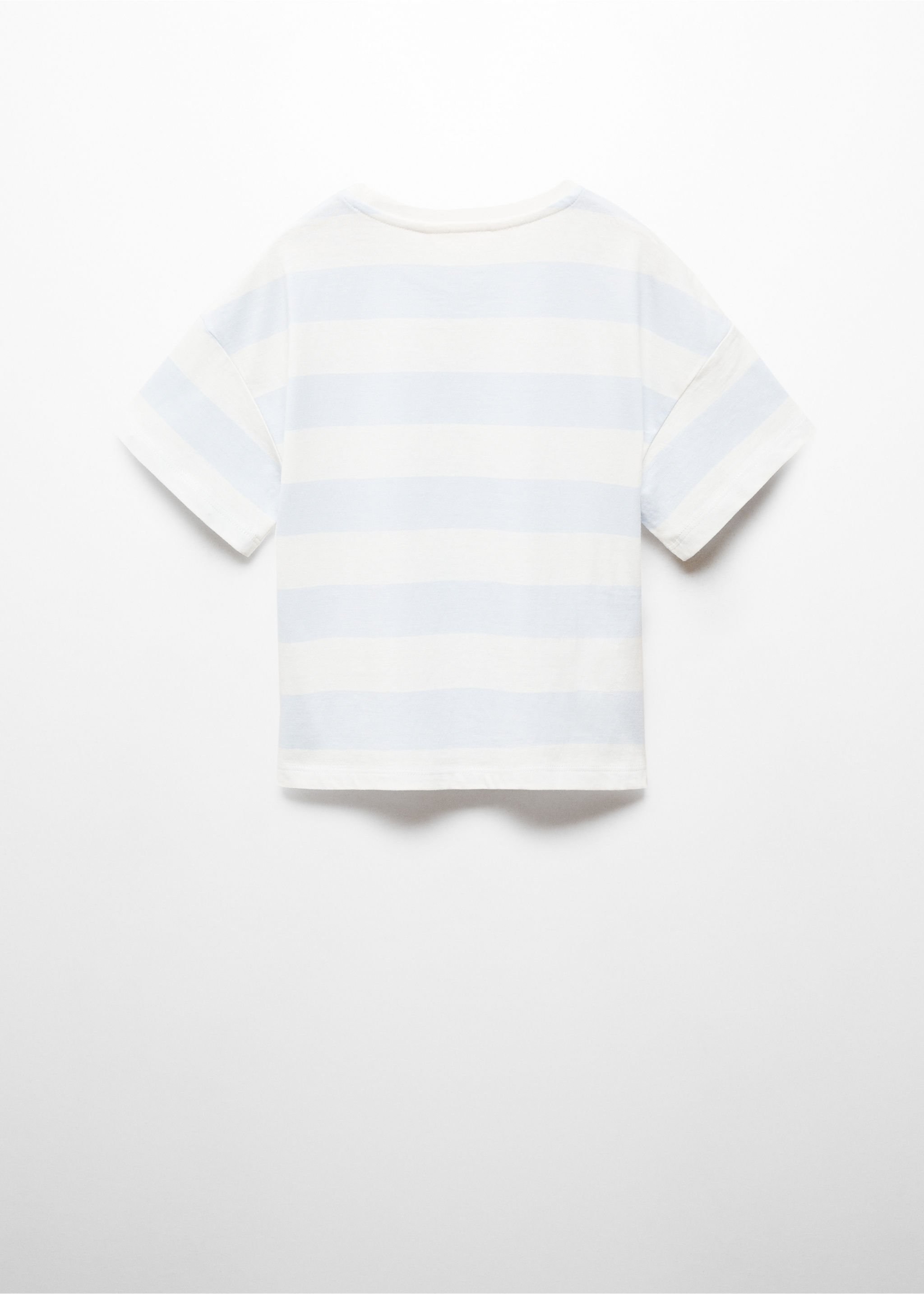 Striped cotton T-shirt - Reverse of the article