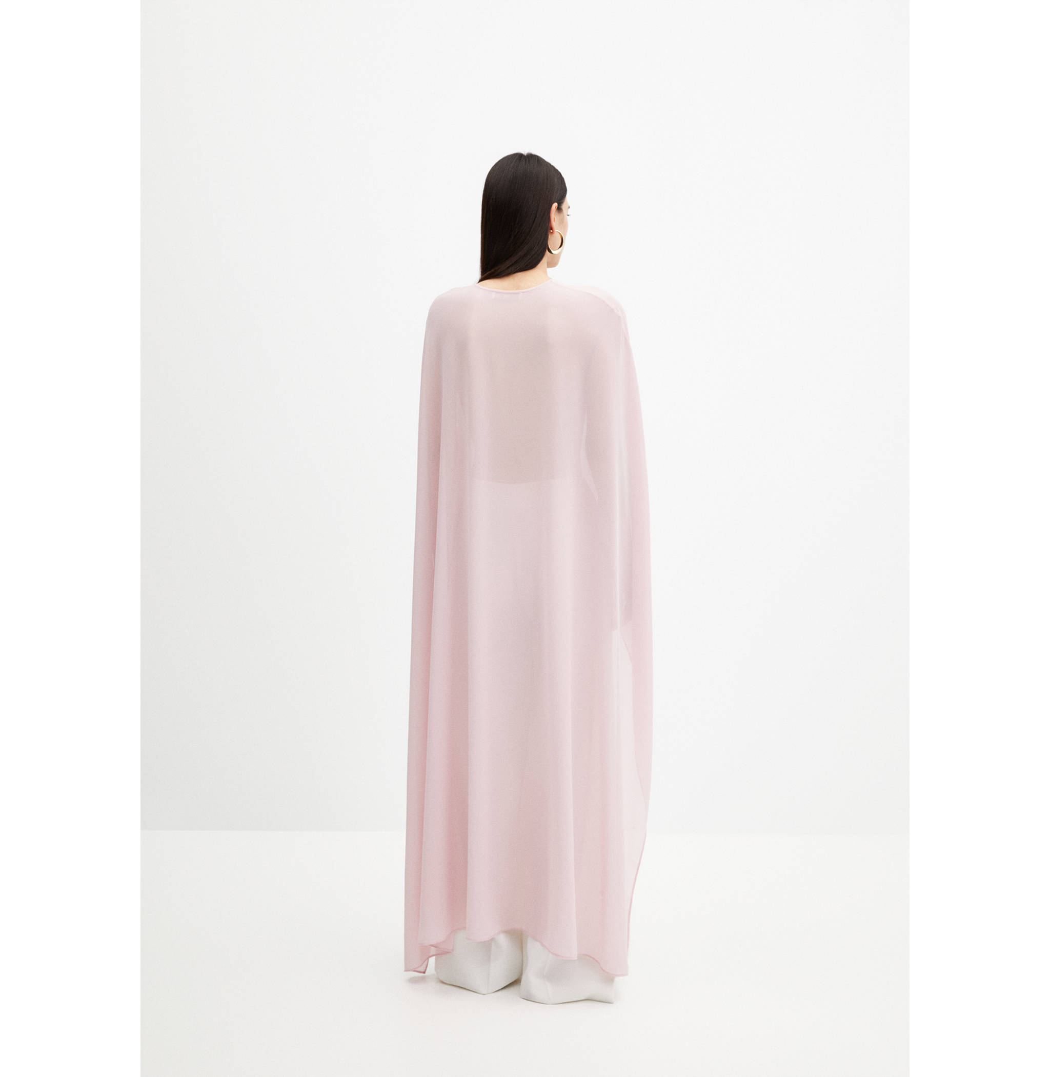 Cape semi-transparente asymétrique - Verso de l’article