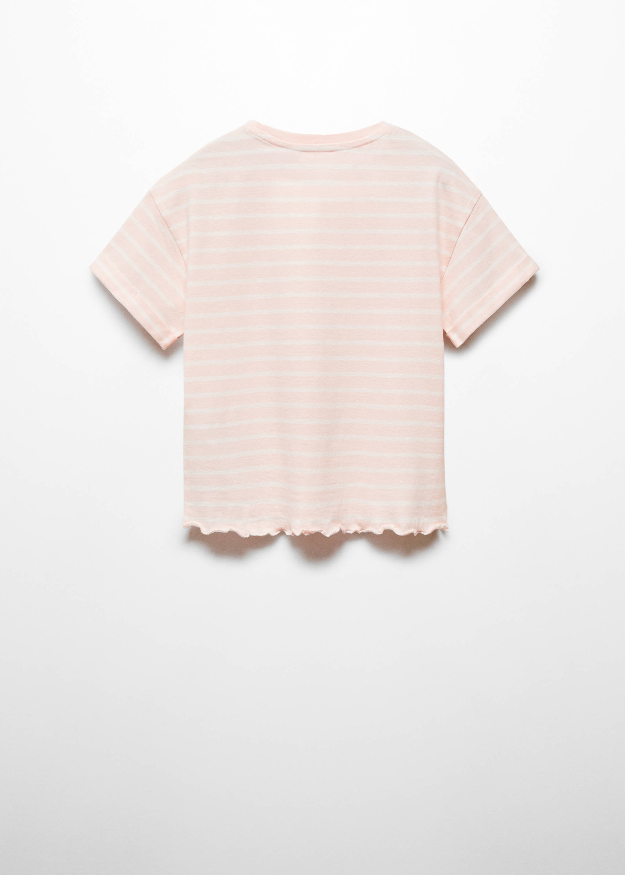 Striped cotton T-shirt - Reverse of the article