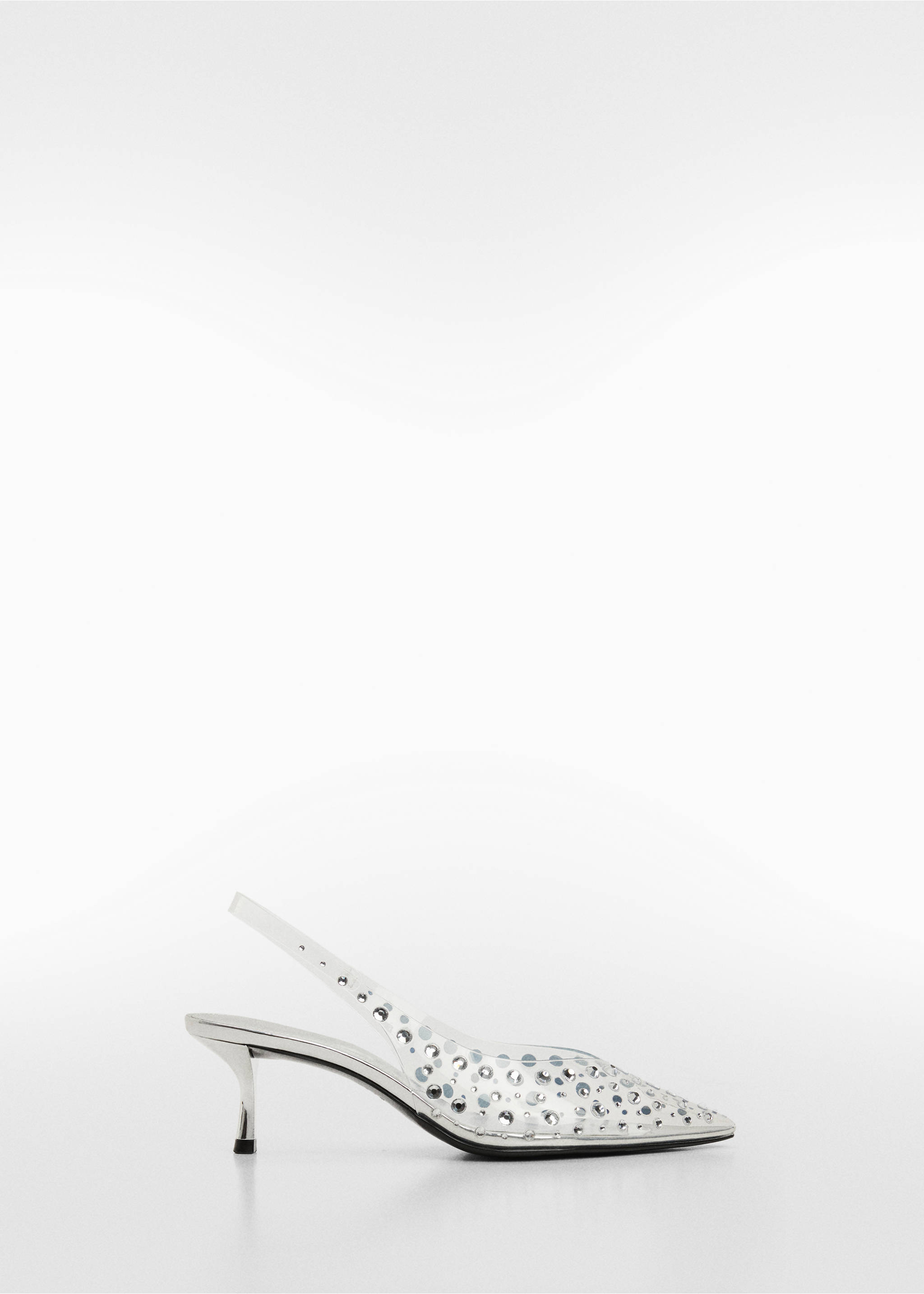 Vinyl high heels - Article without model, Silver. Ref: 67046329-00.