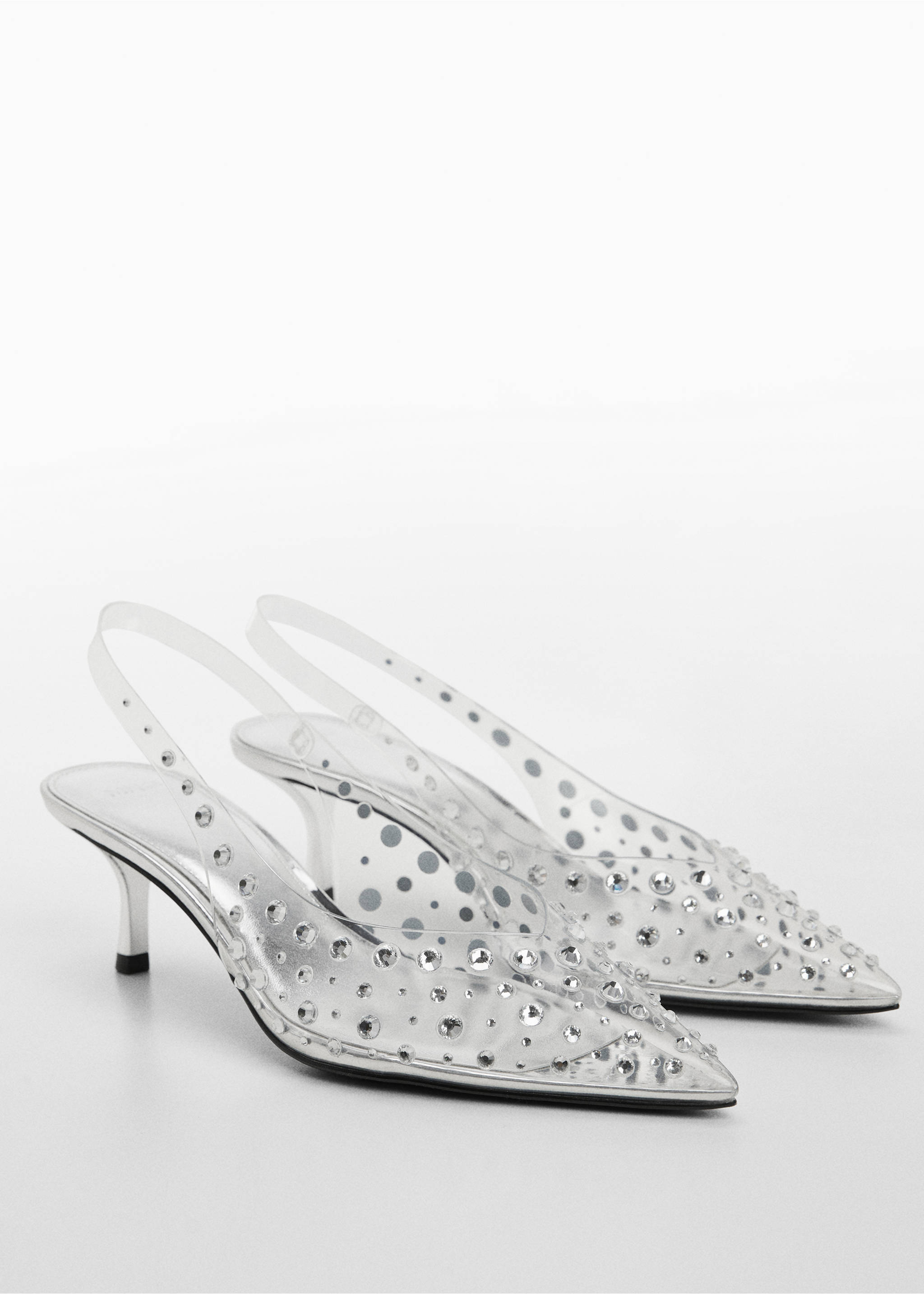 Vinyl high heels - Medium plane, Silver. Ref: 67046329-00.