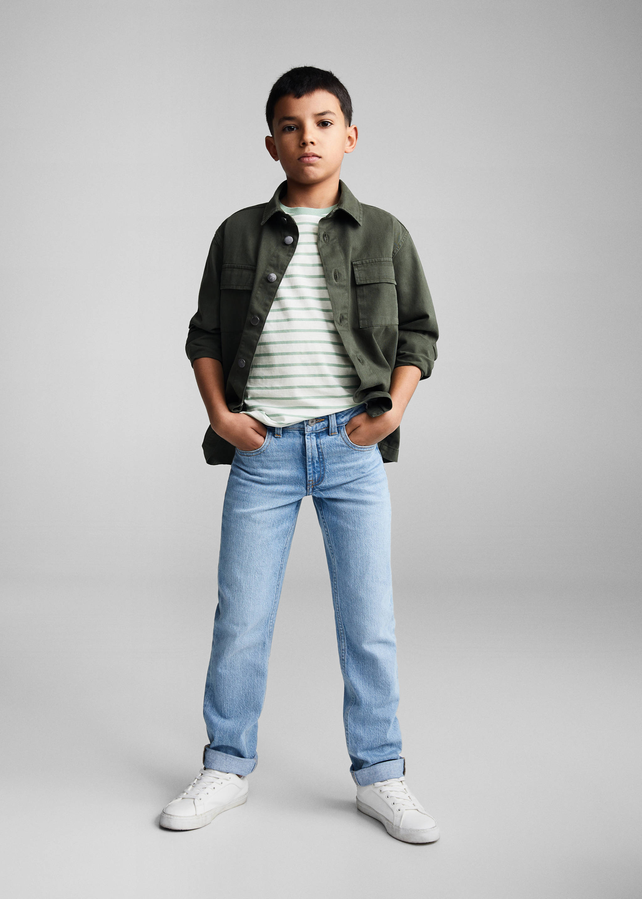 Striped cotton T-shirt - General plane