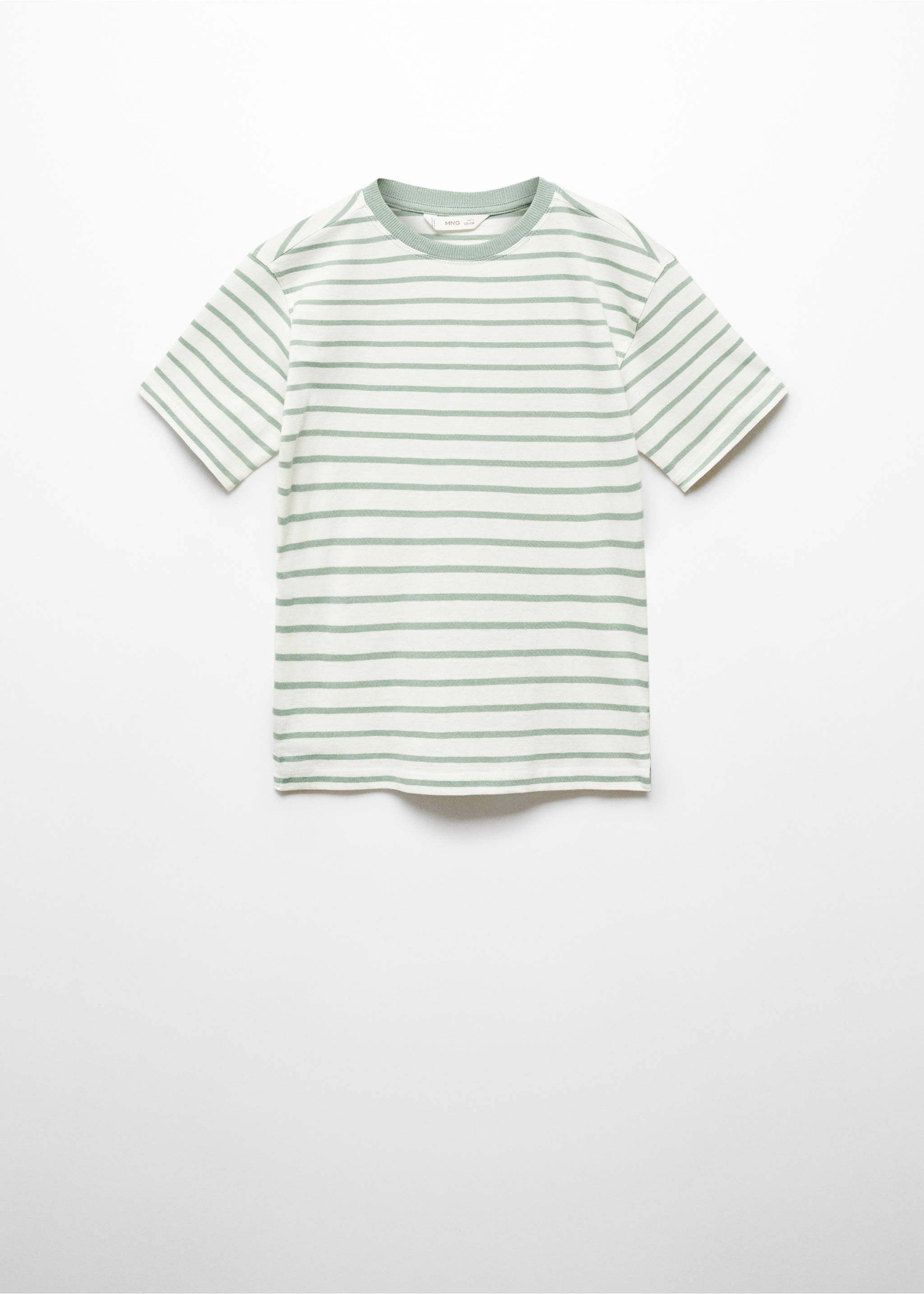 Striped cotton T-shirt - Article without model, Khaki. Ref: 67046334-00.