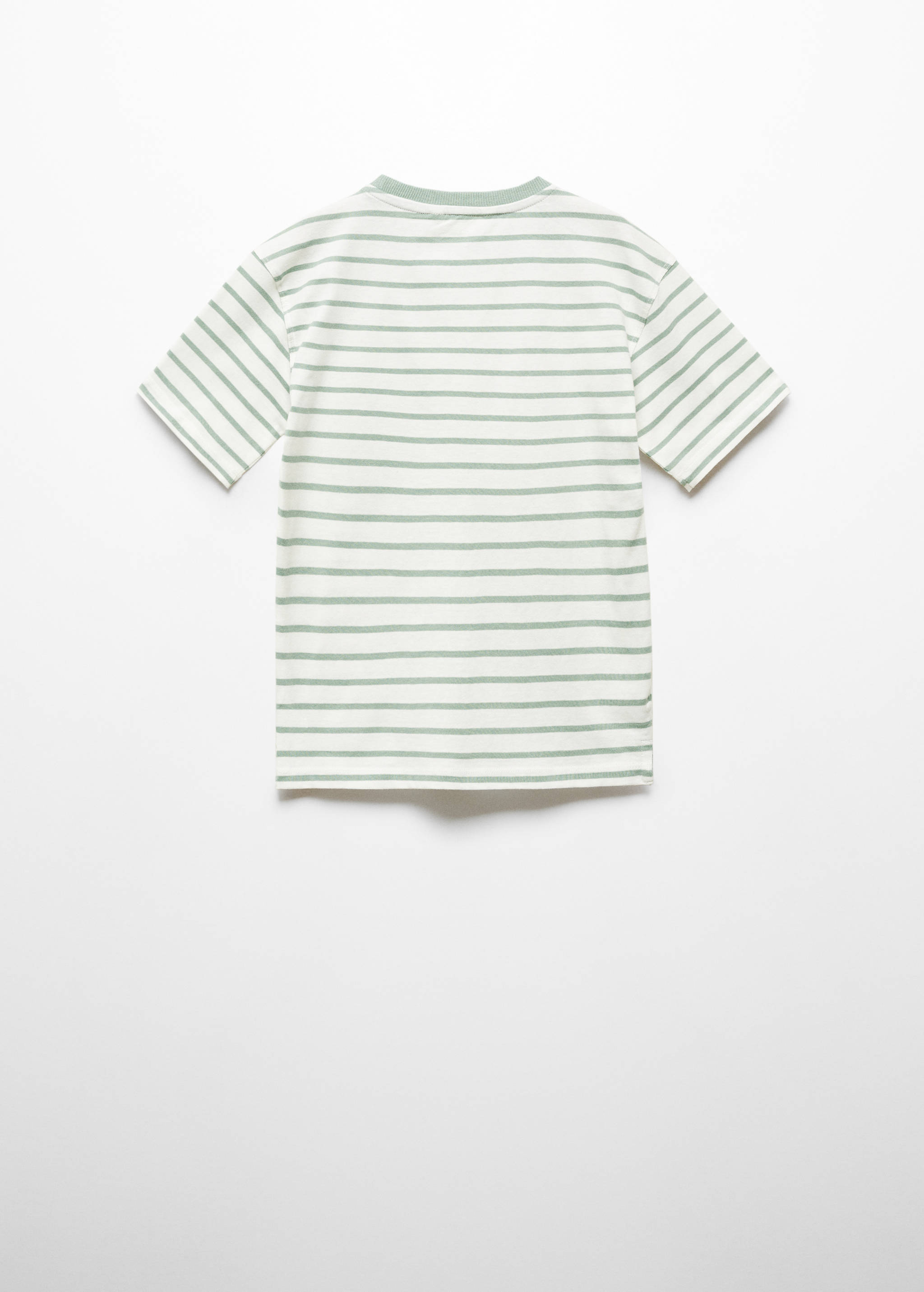 Striped cotton T-shirt - Reverse of the article