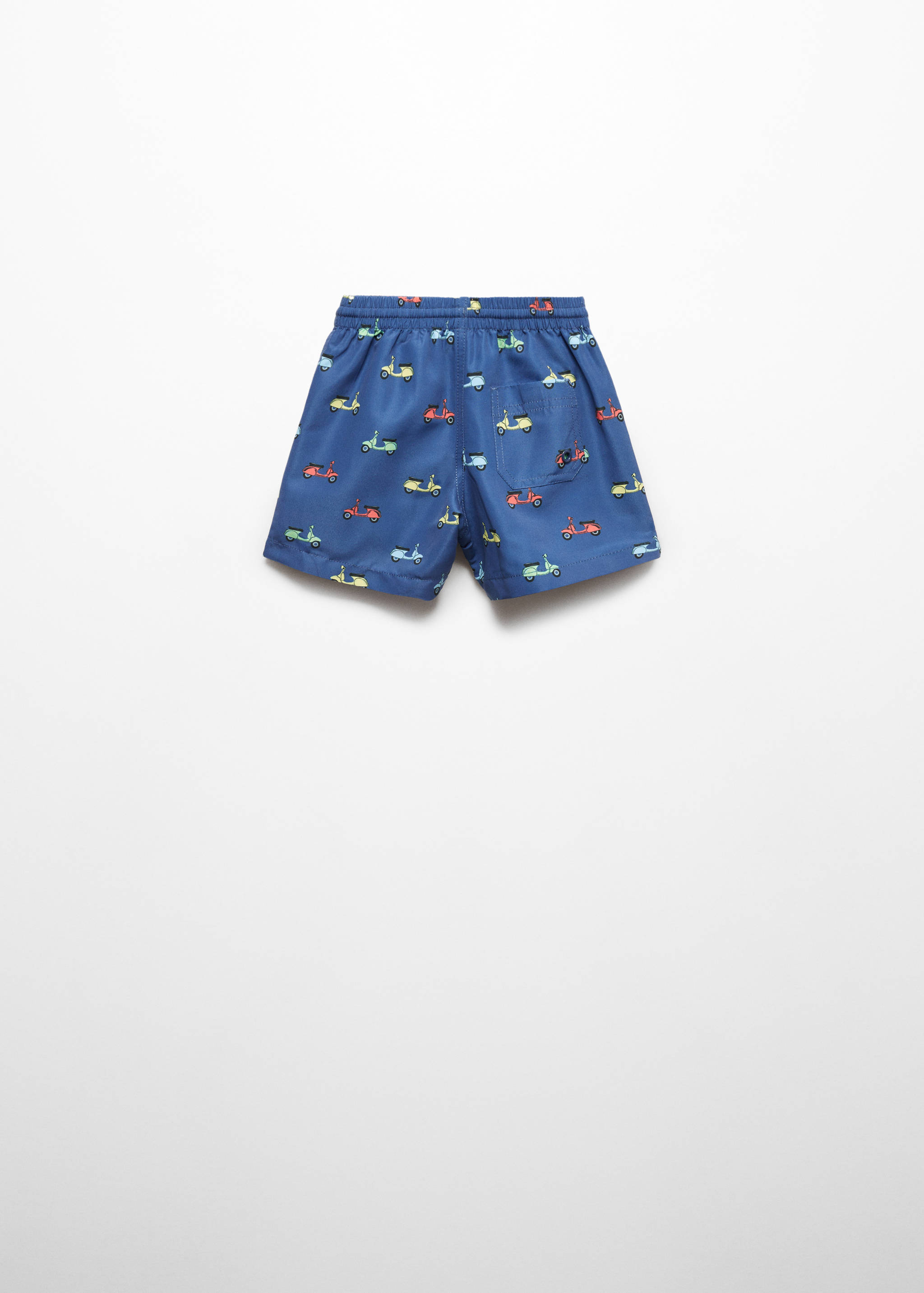 Maillot de bain imprimé motos - Verso de l’article