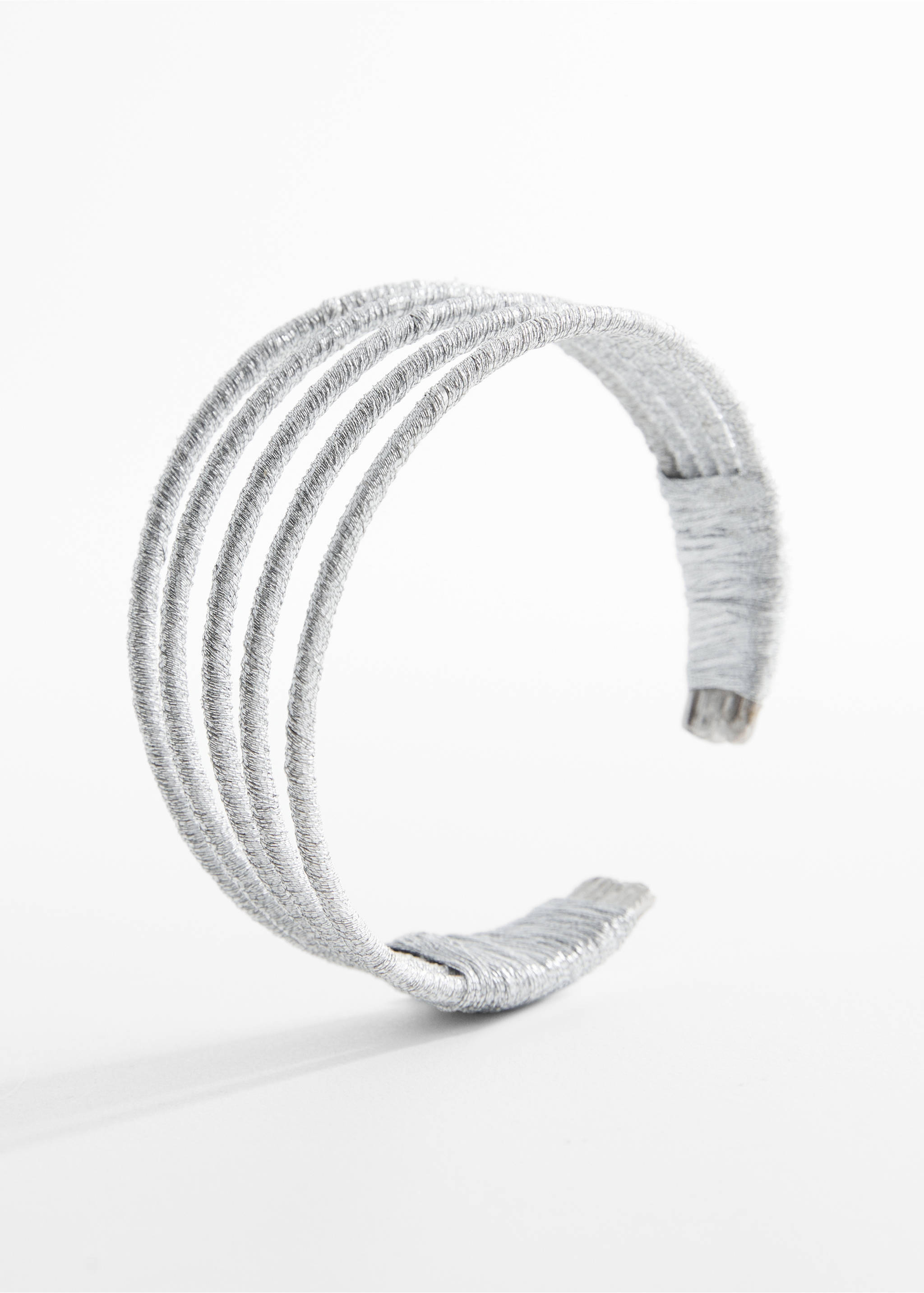 Rigid bracelet - Medium plane, Silver. Ref: 67046341-00.