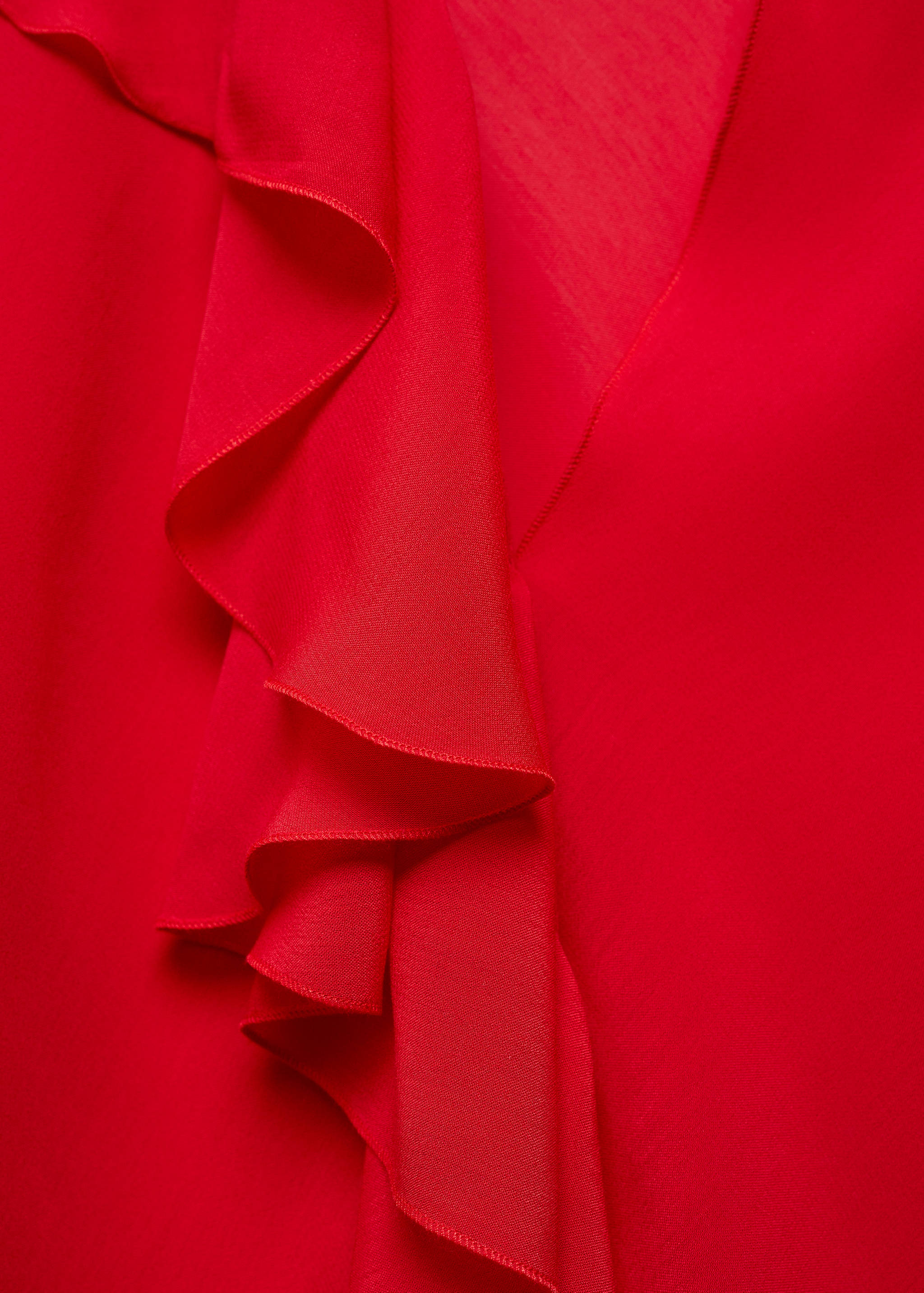 V-neck ruffled blouse - Details of the article 8