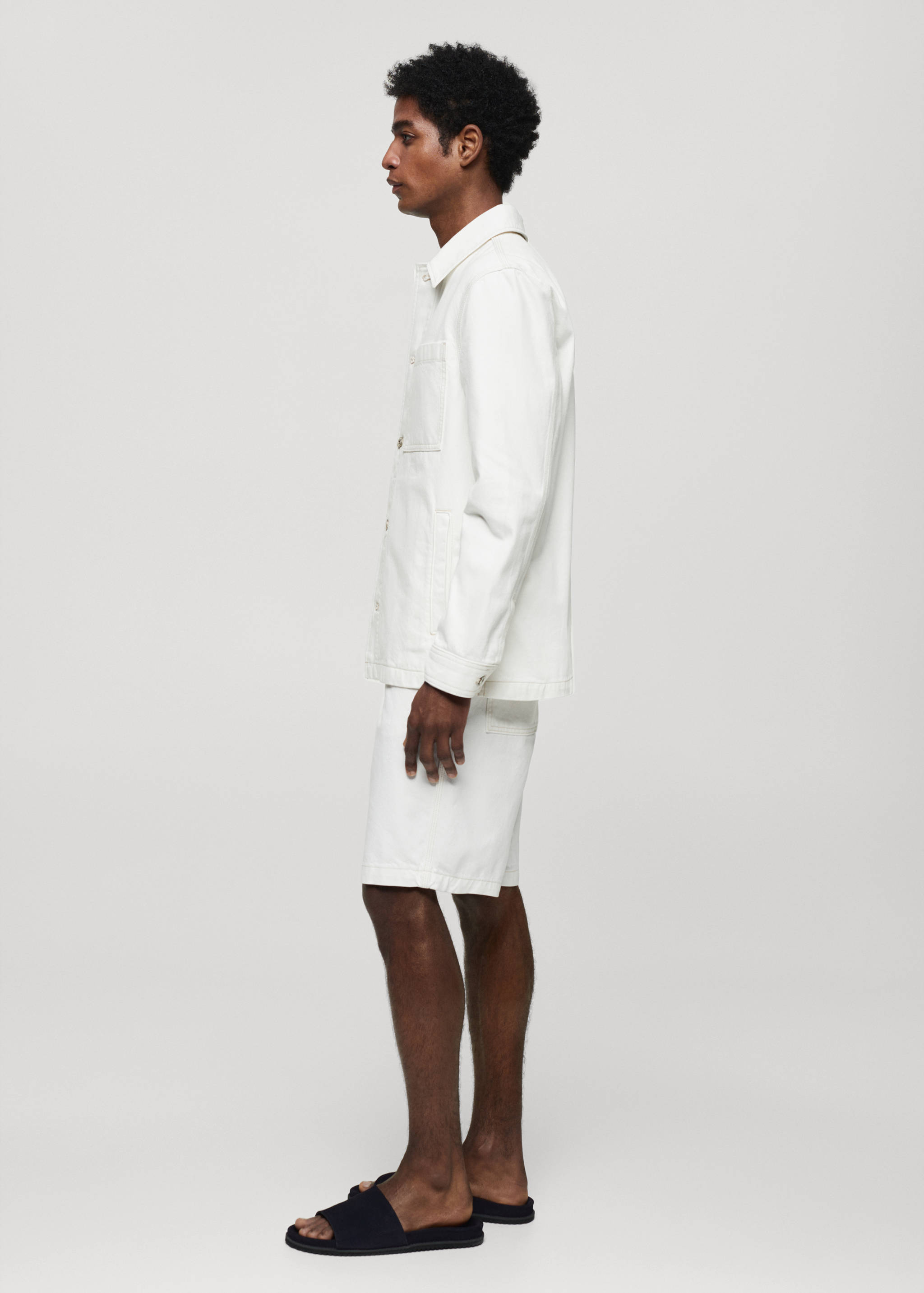 Sobrecamisa de 100% algodão com bolso - Pormenor do artigo 2