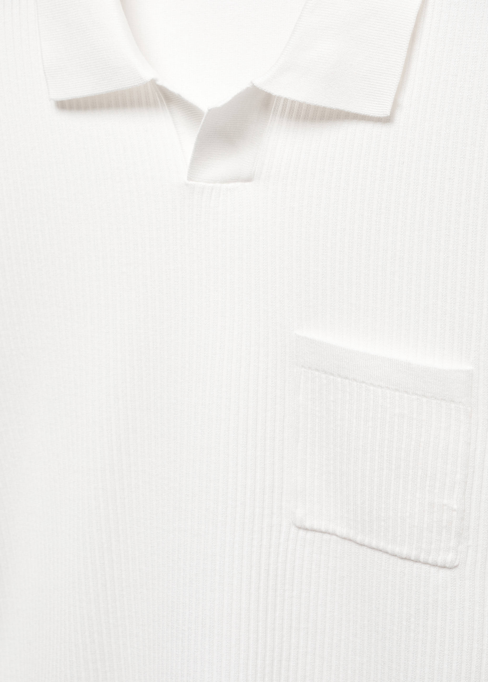 Geripptes Kurzarm-Poloshirt - Detail des Artikels 8
