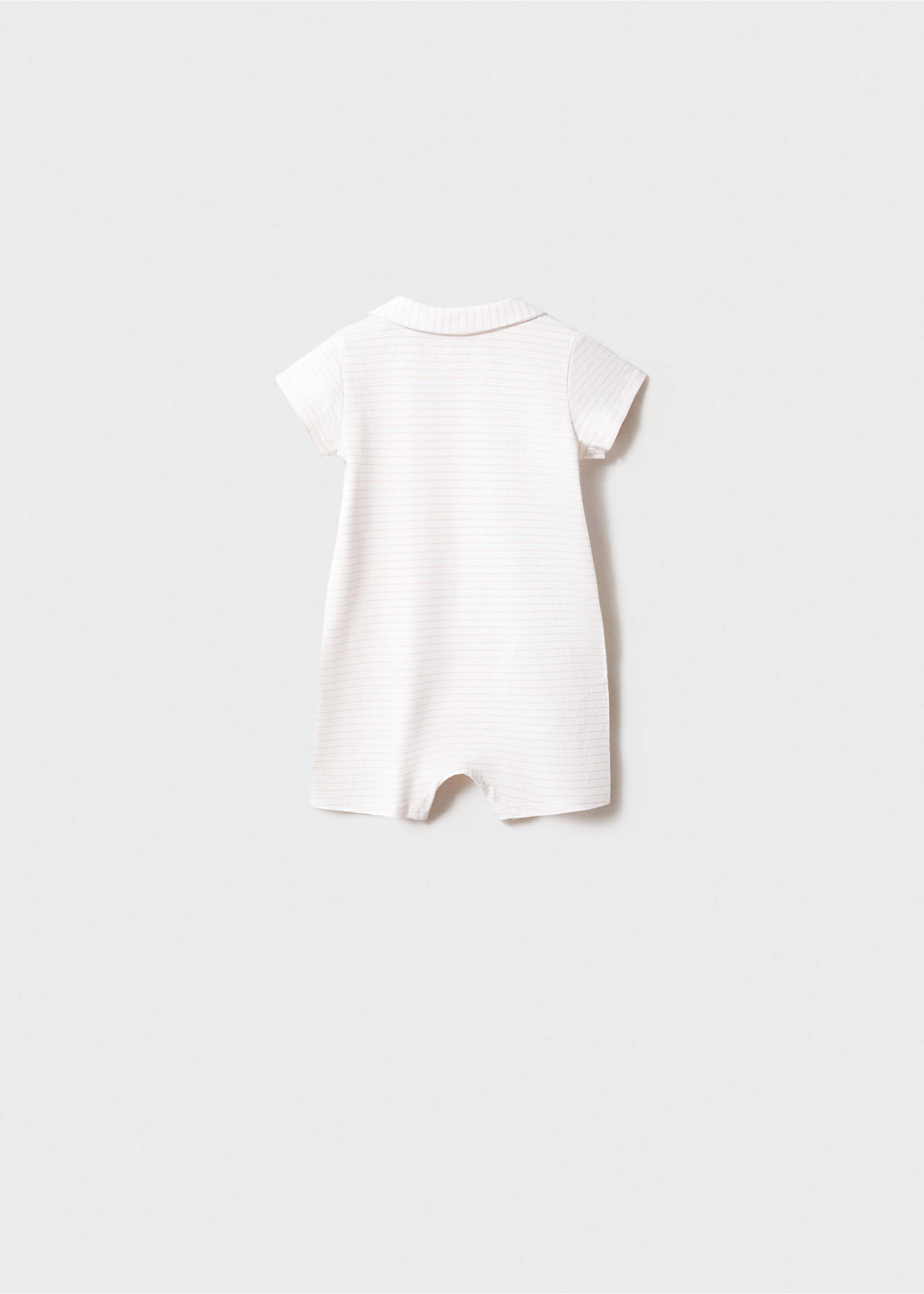 Striped bodysuit pyjamas - Reverse of the article, Pink. Ref: 67046738-00.